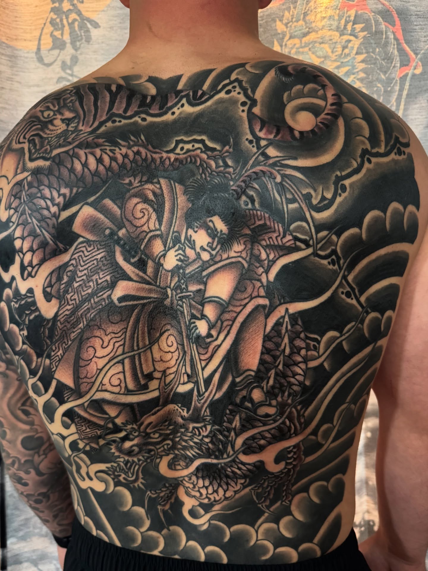 Tattoo by @nicholastidler_tattoos — japanese_irezumi, black_and_grey