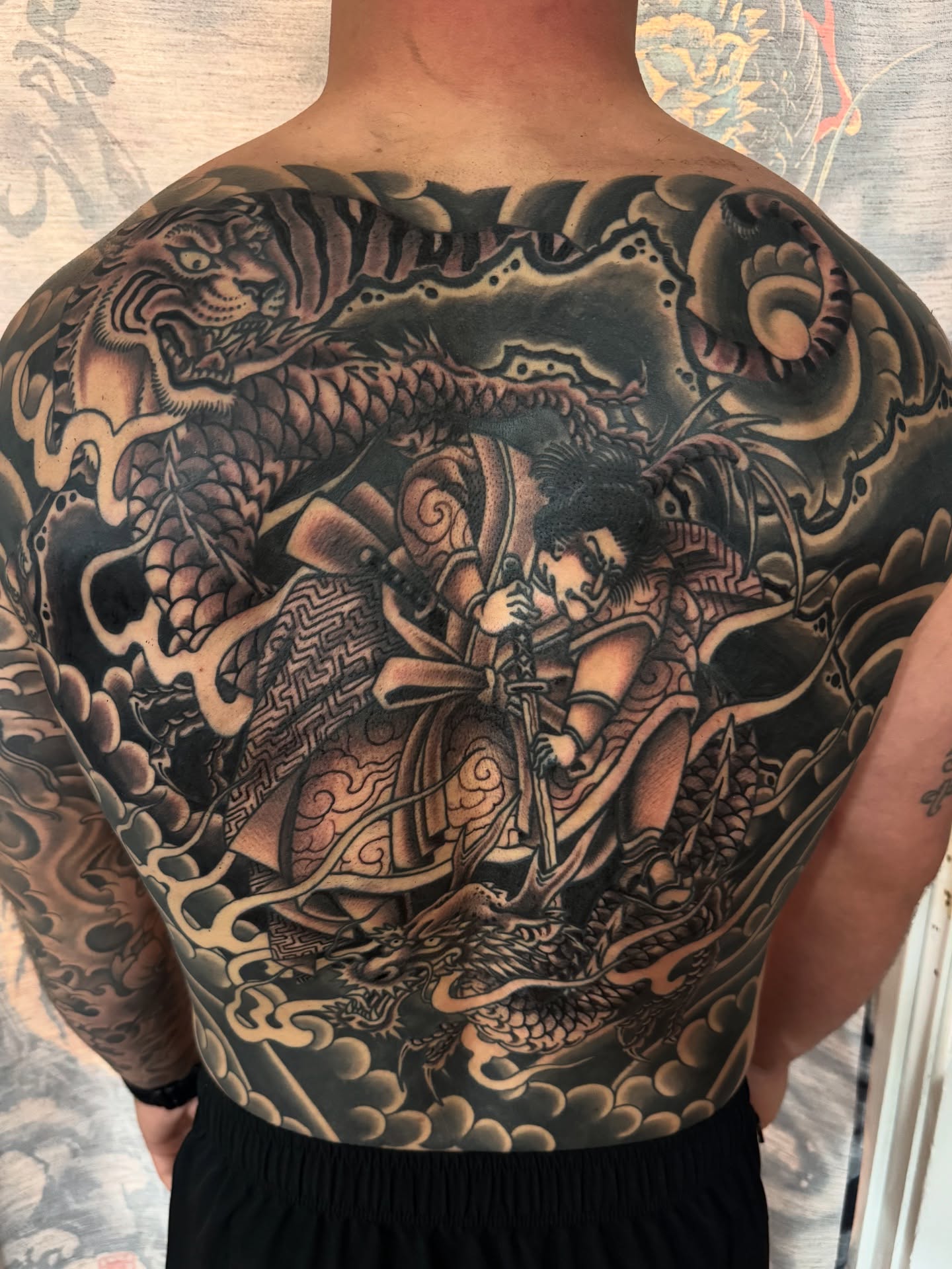 Tattoo by @nicholastidler_tattoos — japanese_irezumi, black_and_grey