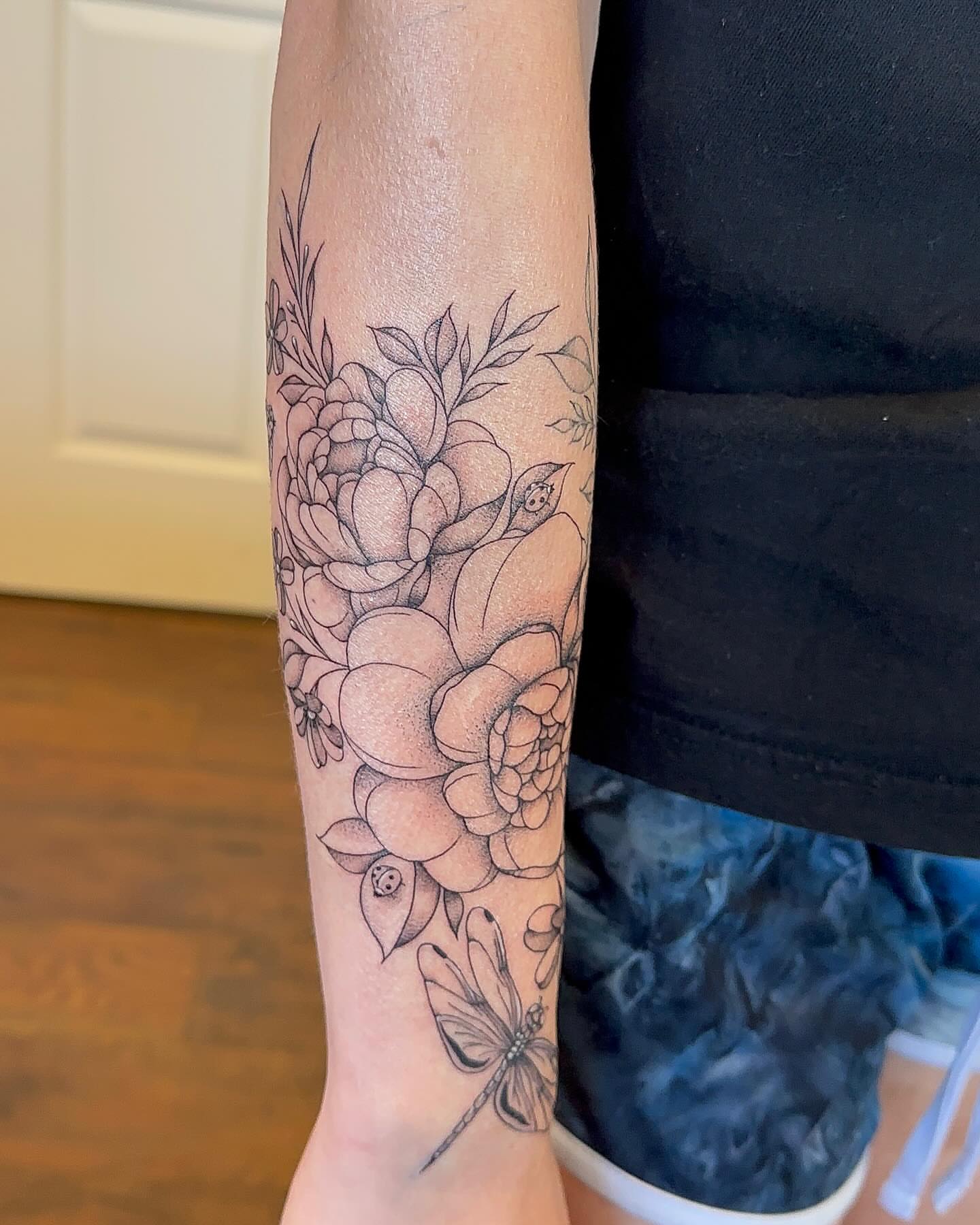 Tattoo by @bboujeeink2 — dotwork, black_and_grey