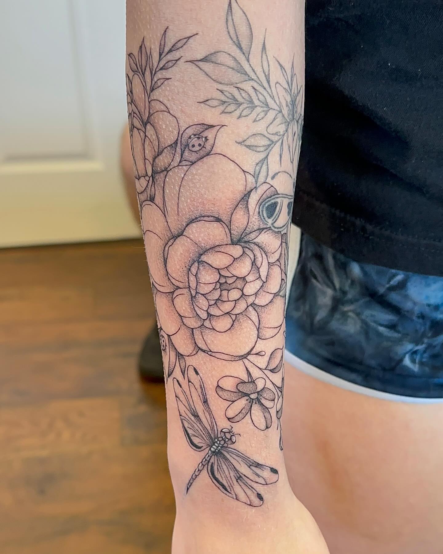 Tattoo by @bboujeeink2 — black_and_grey, realism