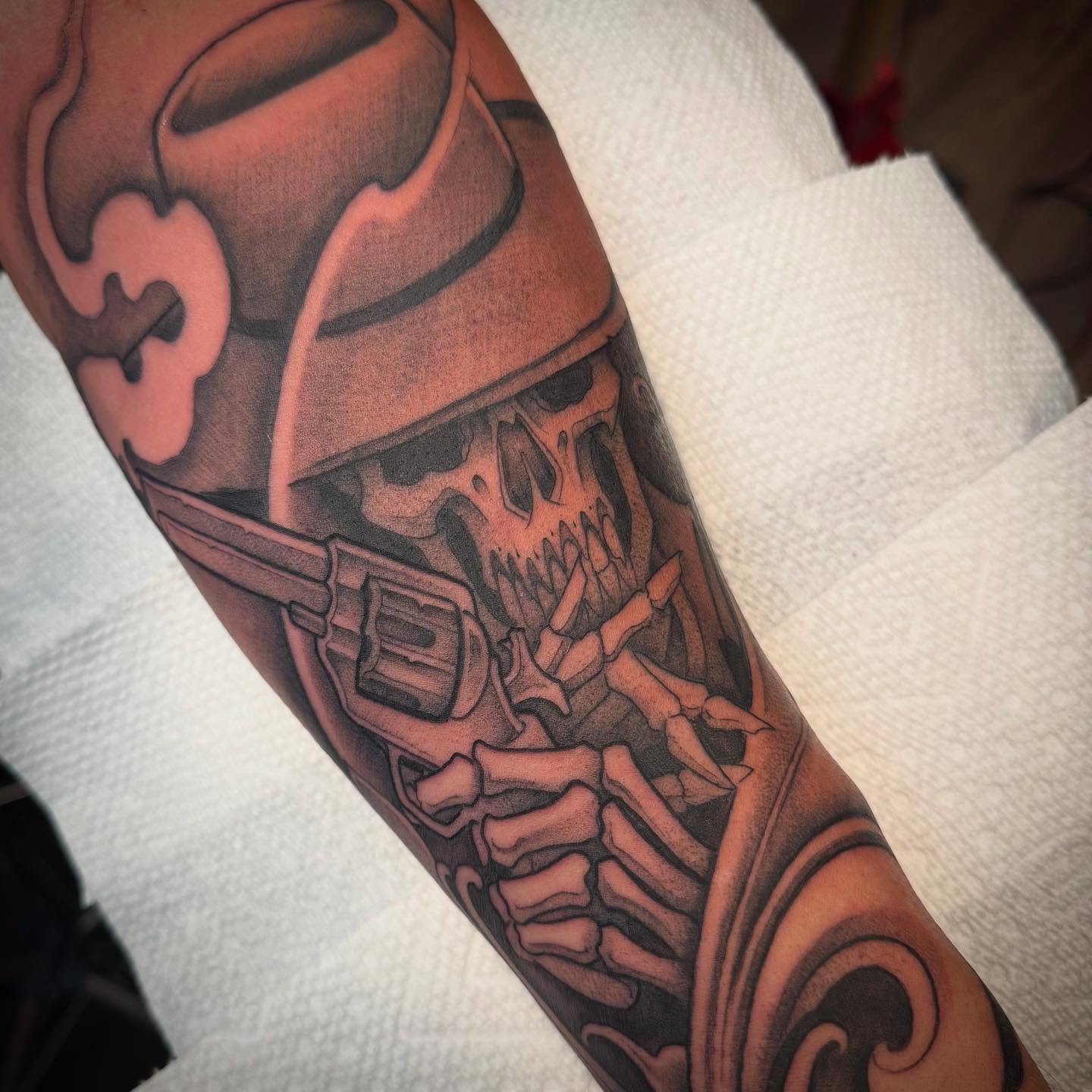 Tattoo by @tattoosbyskip — black_and_grey, realism