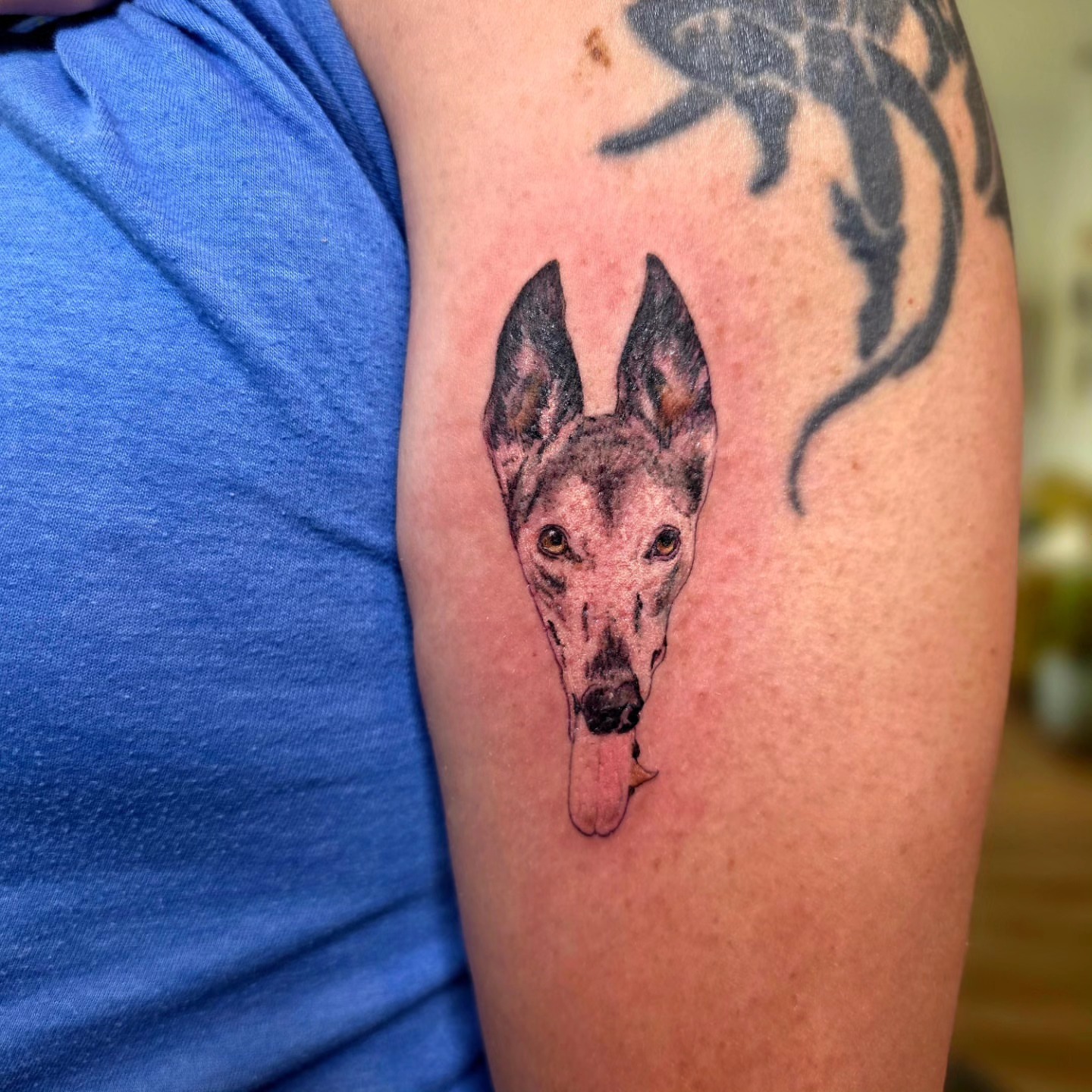 Tattoo by @saimachaintatt2 — realism, black_and_grey
