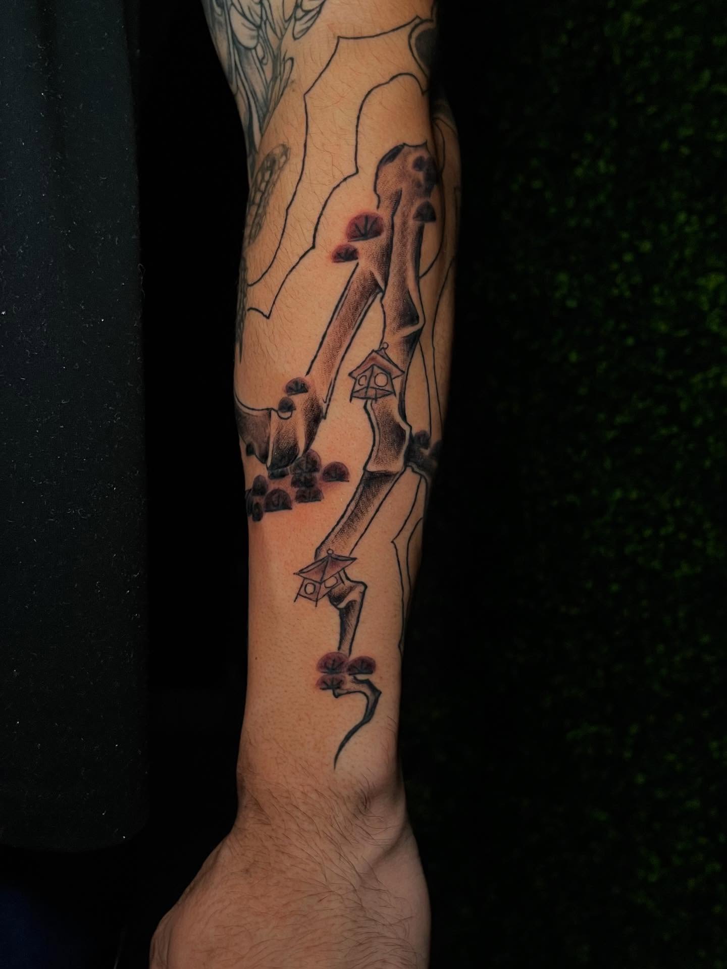 Tattoo by @wargski โ dotwork, realism