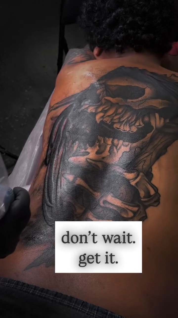 Tattoo by @disgracefultattoo — blackwork, realism