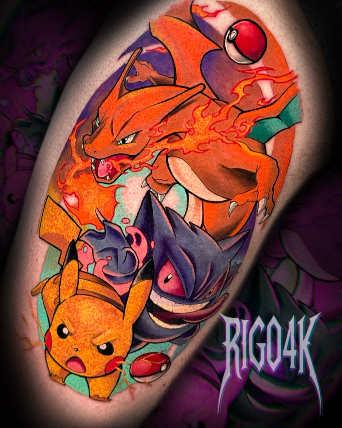 Tattoo by @rigo4k — anime
