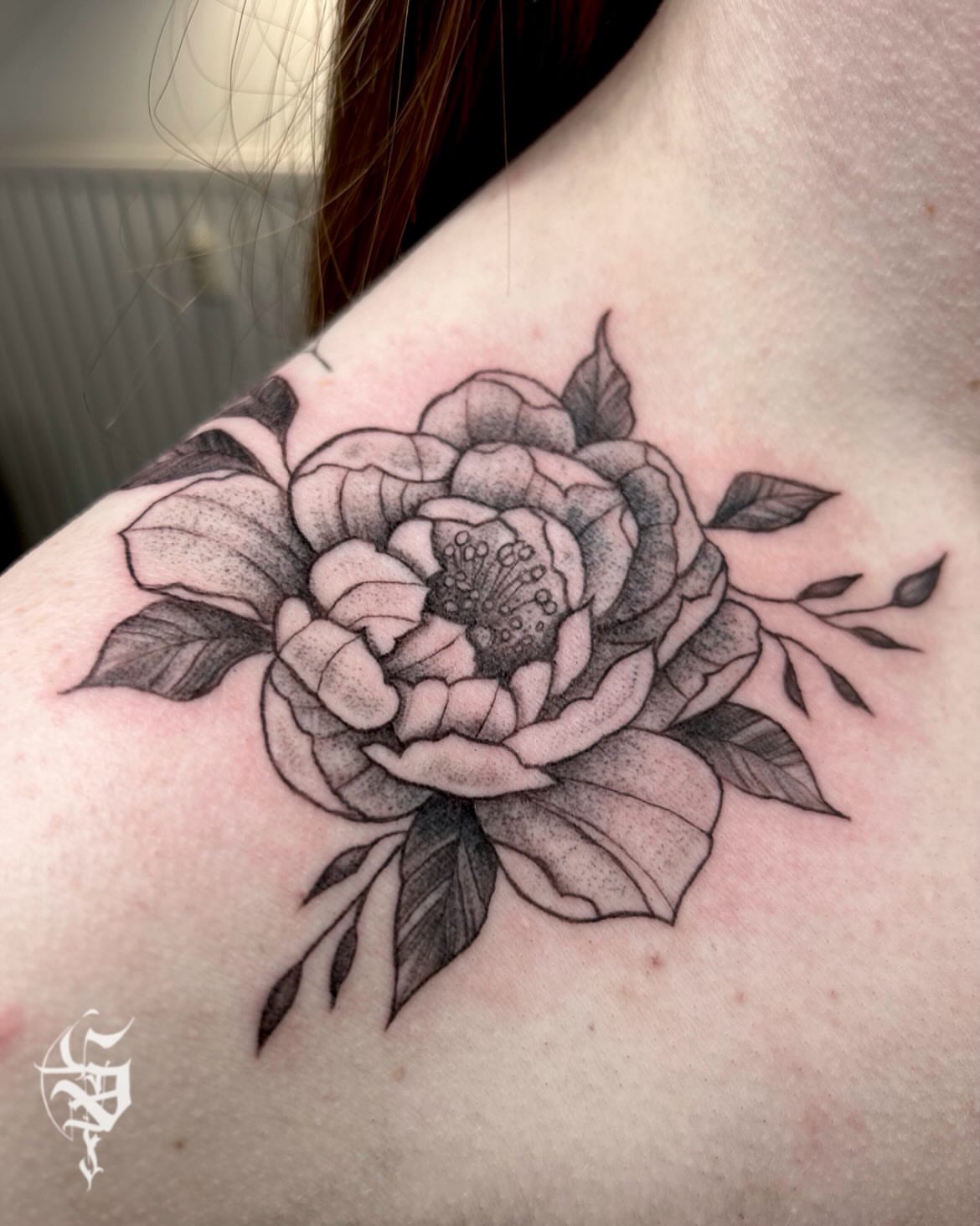 Tattoo by @foxhead_tattoo — dotwork