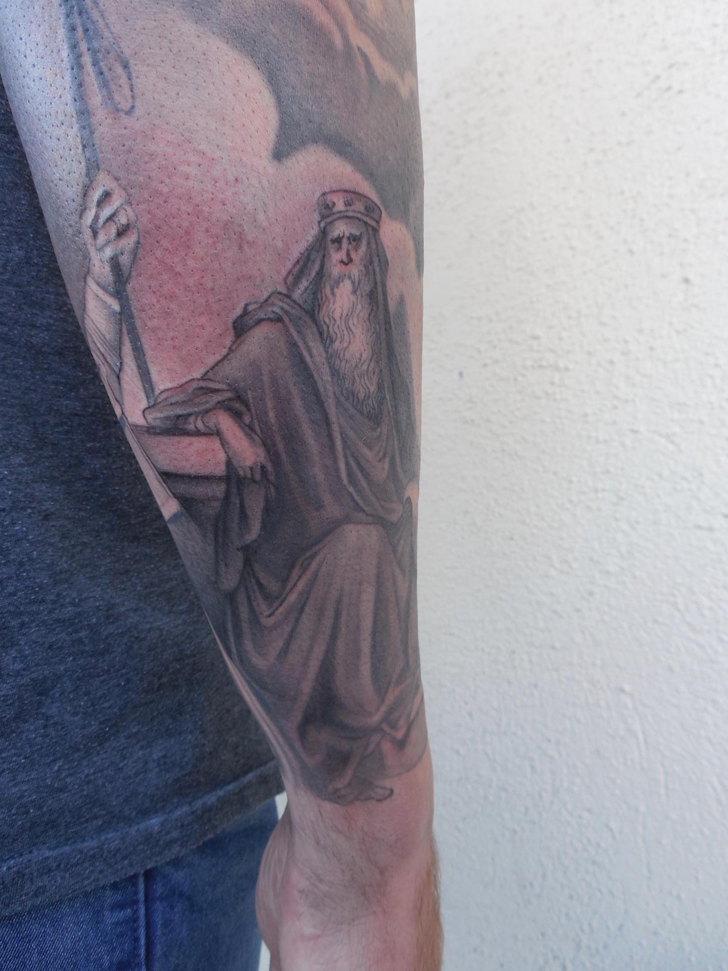 Tattoo by @fortune_glory — black_and_grey, realism