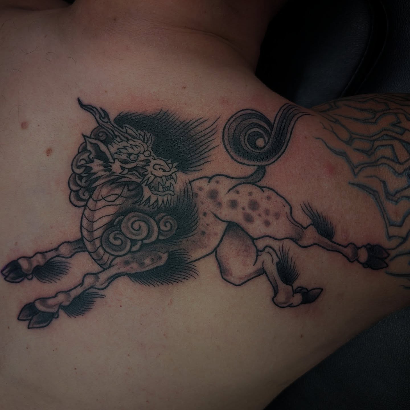 Tattoo by @haleygunz — black_and_grey