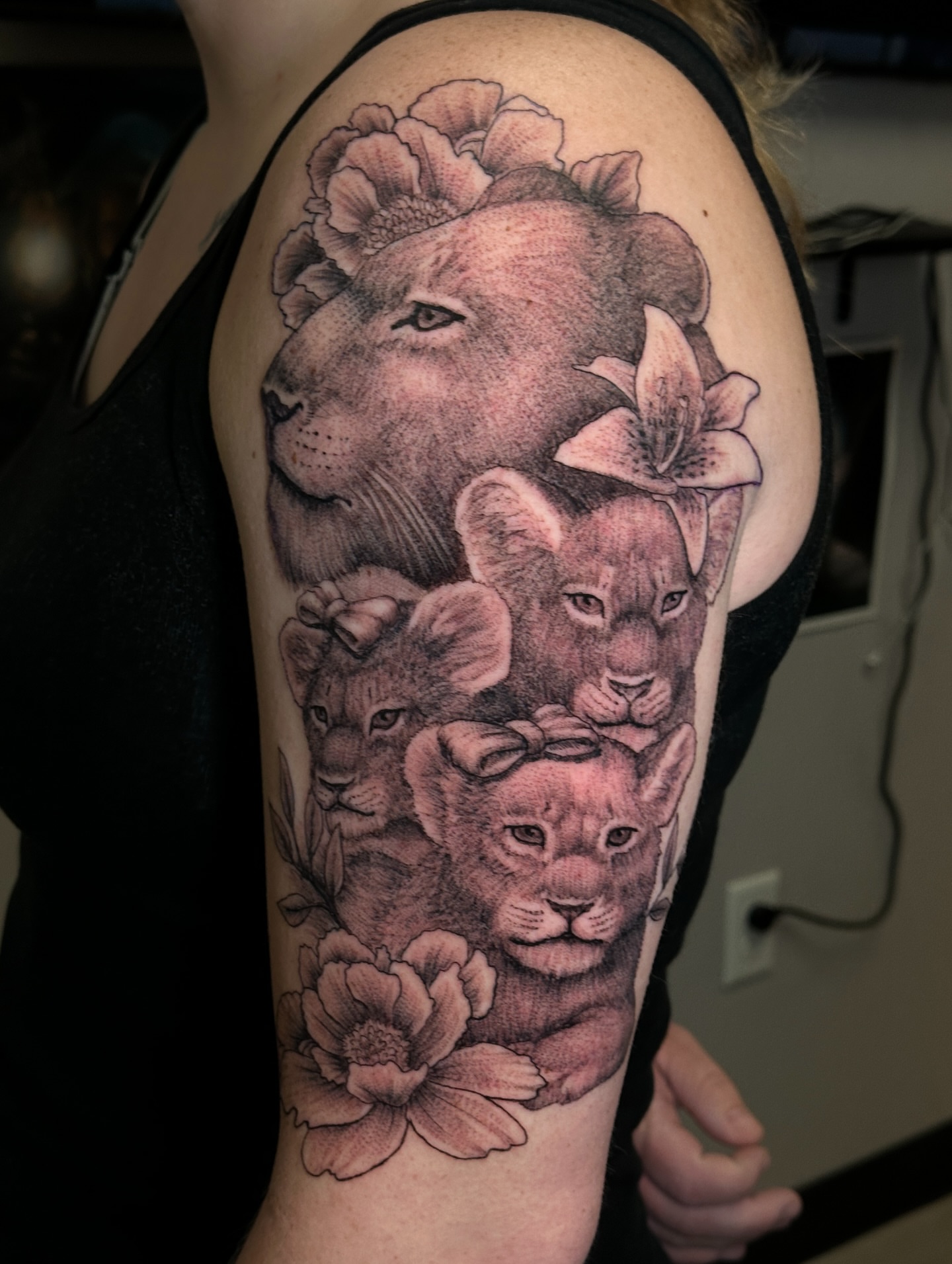 Tattoo by @artofmillion — realism, black_and_grey