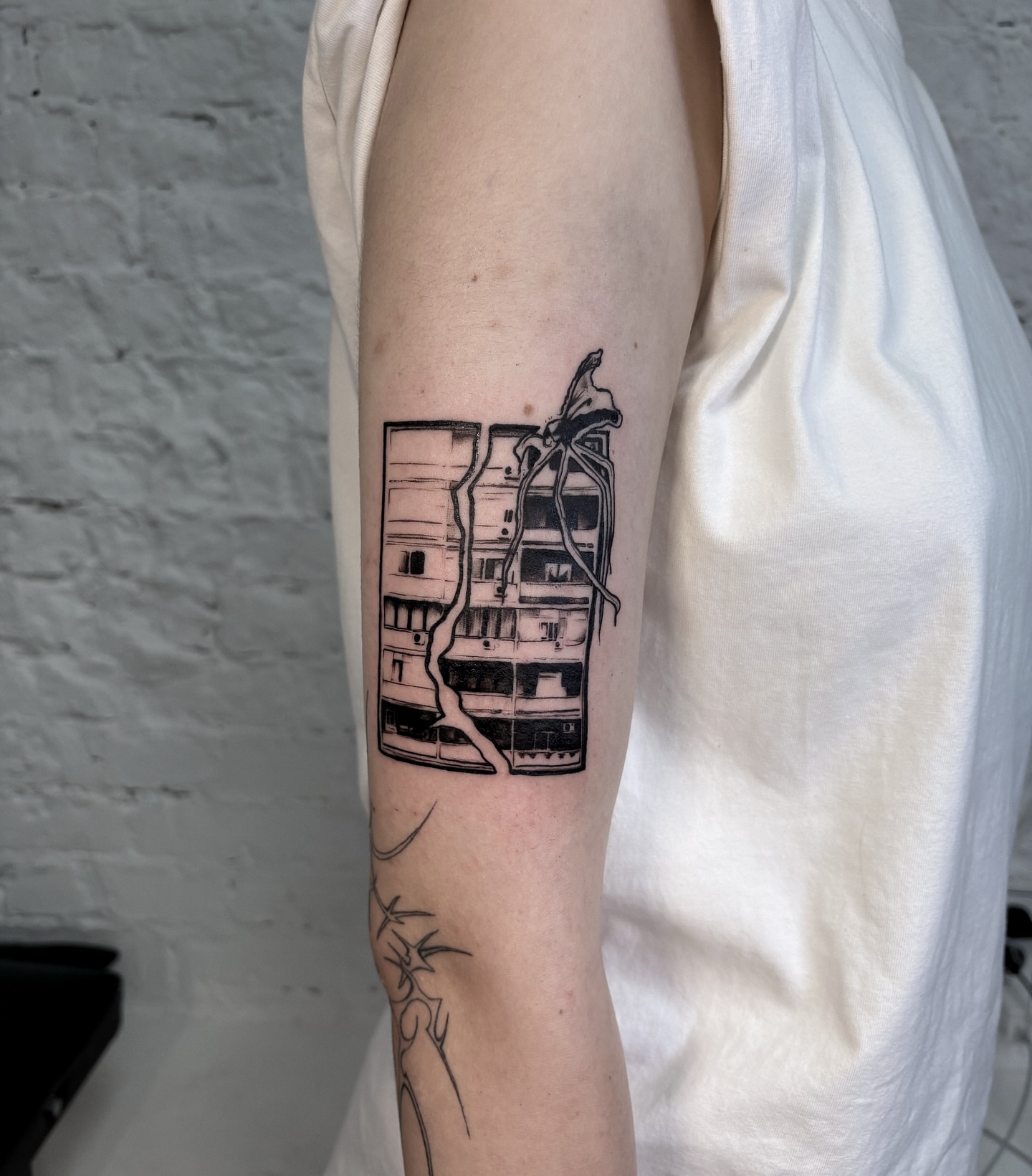 Tattoo by @web4tt — black_and_grey
