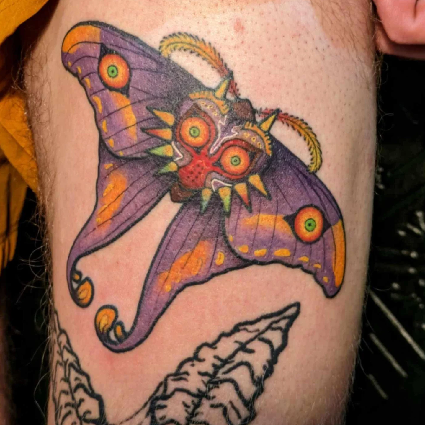 Tattoo by @neonmoonink — american_traditional, dotwork