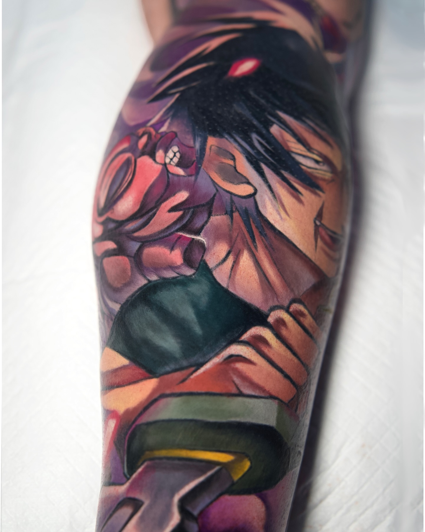 Anime character anime tattoo on the forearm by nightcity anime tattoos π₯