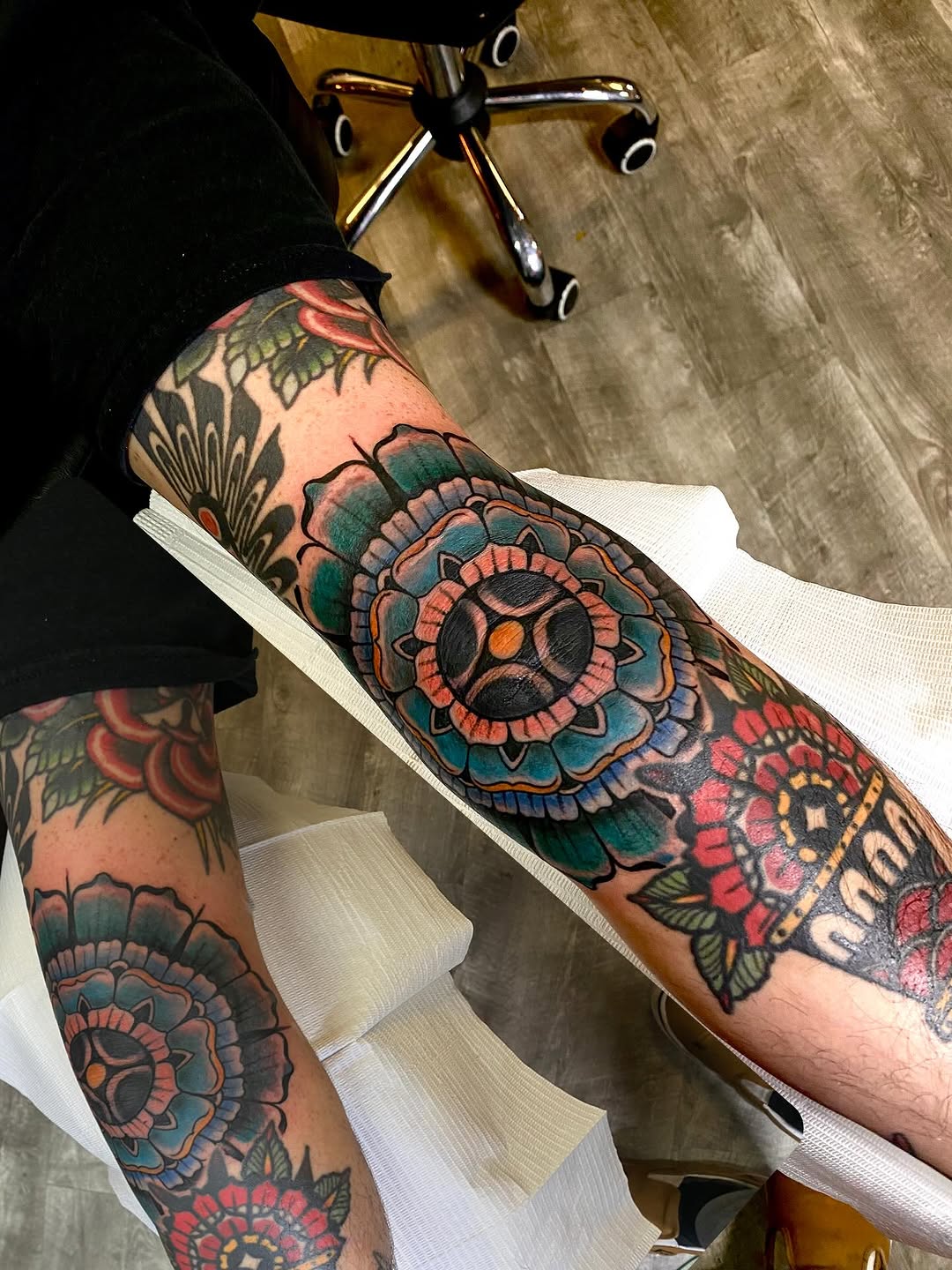 Tattoo by @chaseogletattooer — american_traditional, neo_traditional