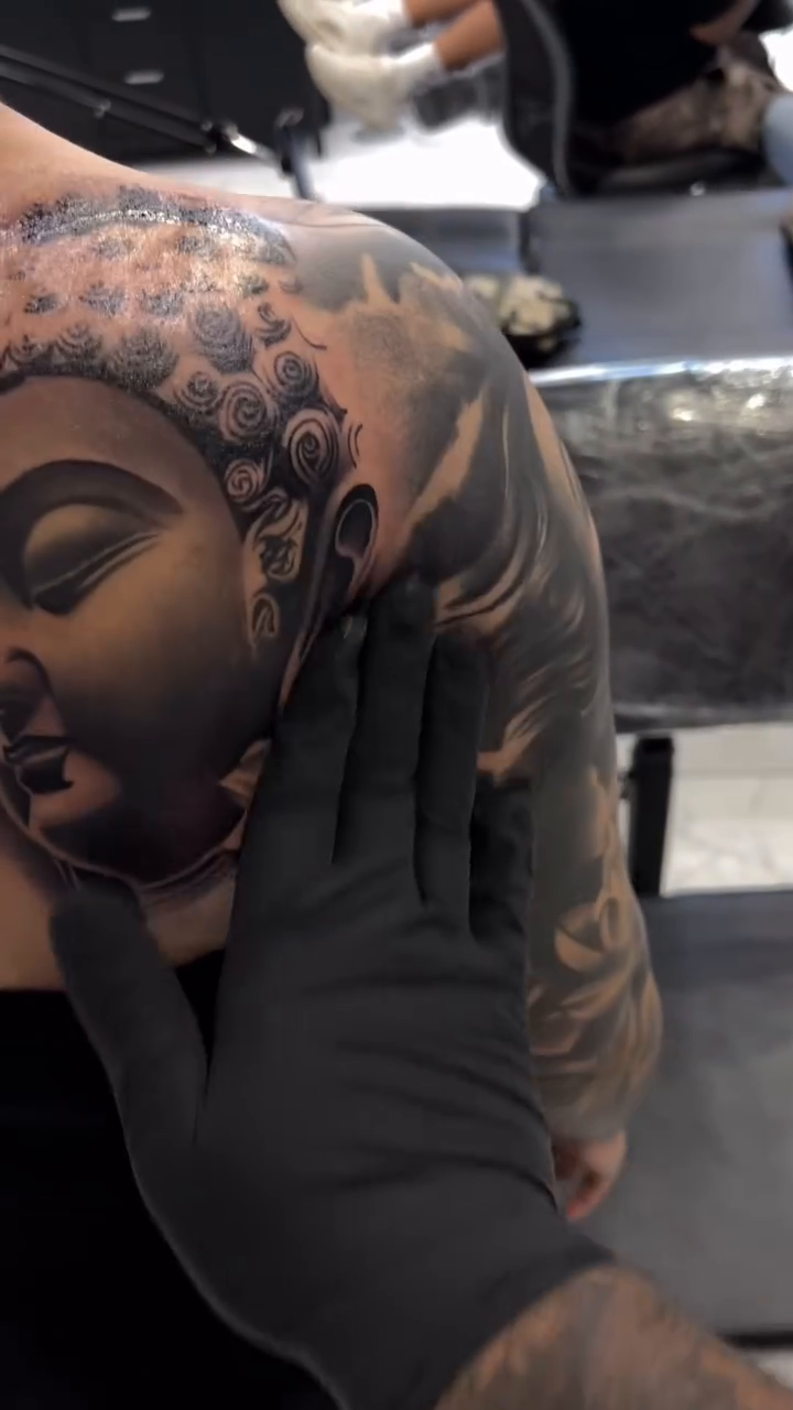 Tattoo by @alfredoadametattoo — realism, black_and_grey