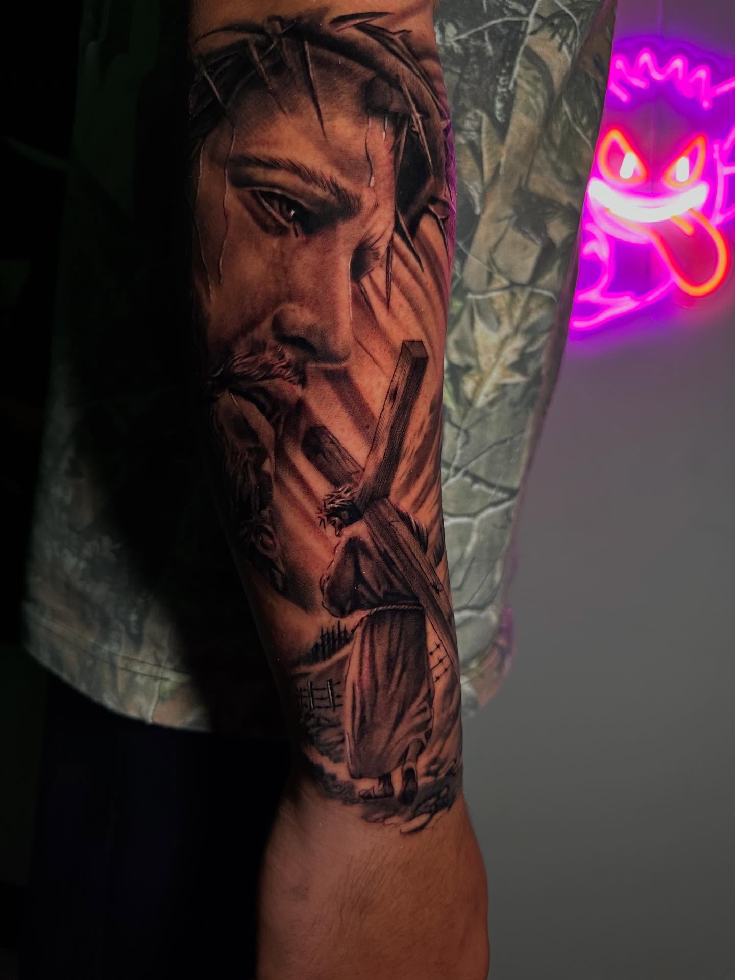 Tattoo by @blessedbyfrancisco_ — realism, dark_realism