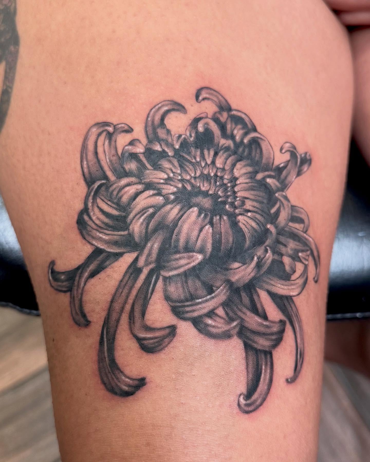 Tattoo by @inkedbykz — black_and_grey