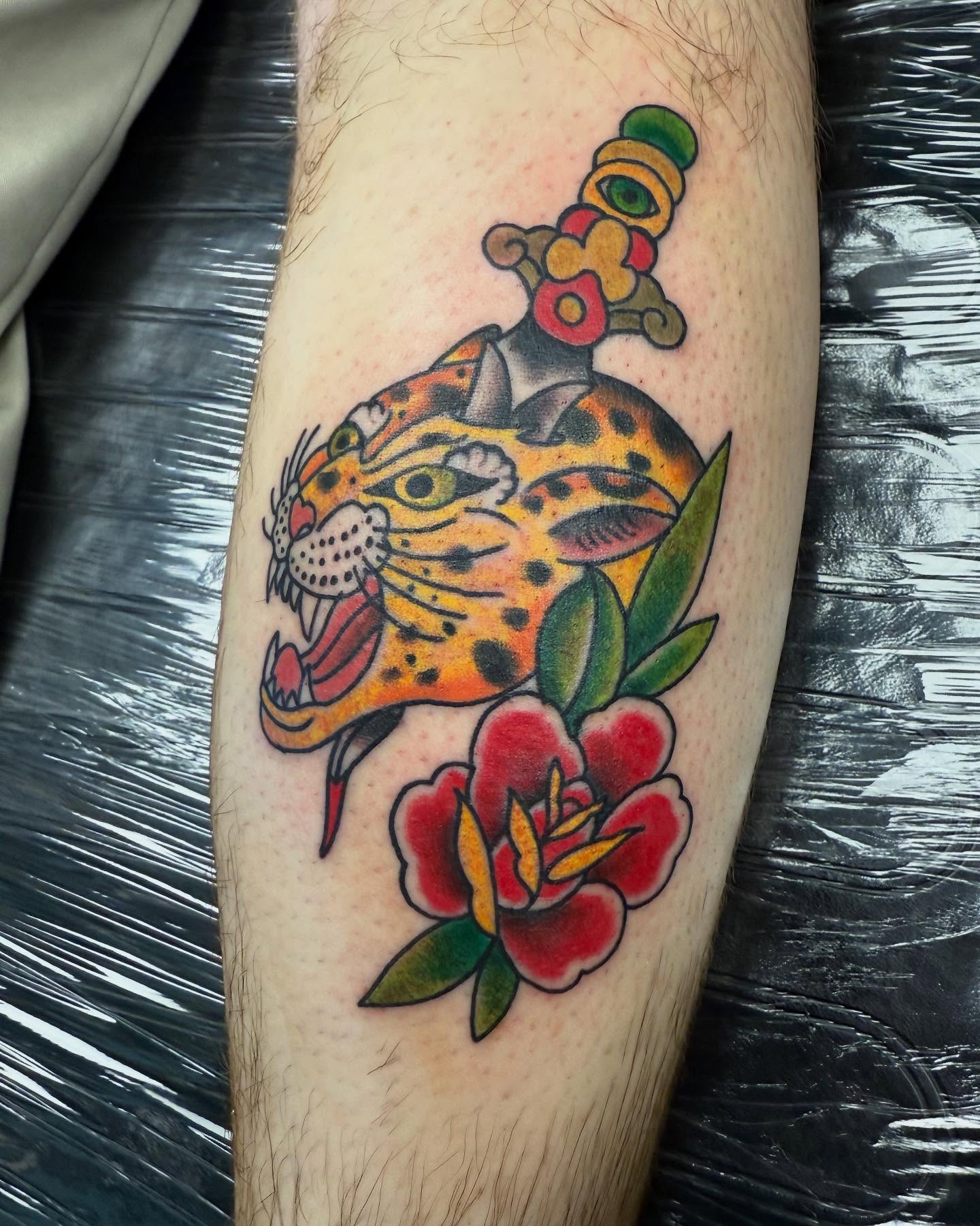 Tattoo by @jared.shugart.tattoos — american_traditional, trash_polka