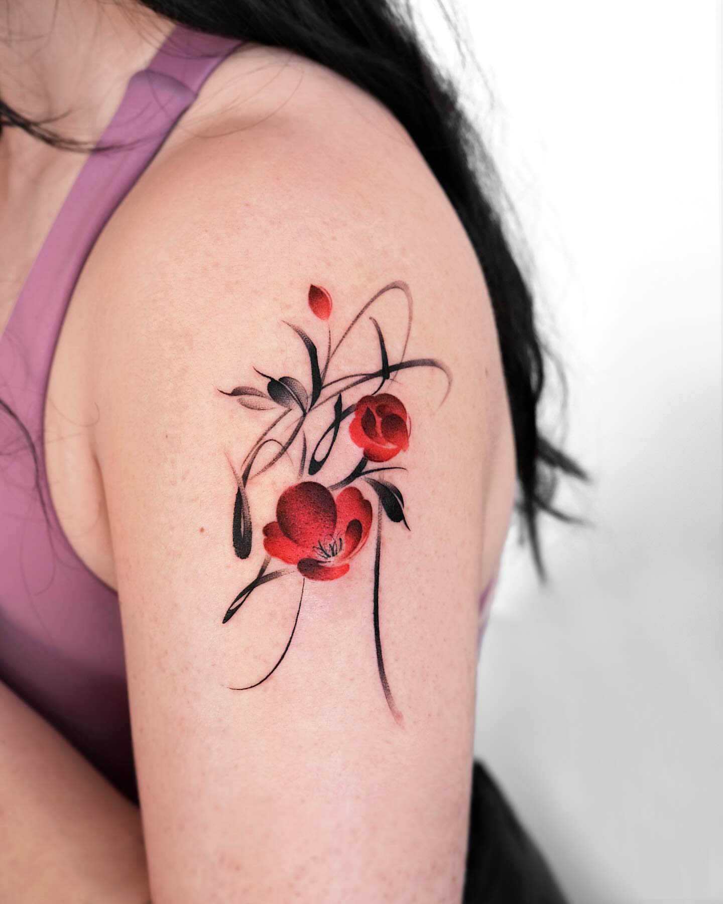 Tattoo by @mukyeon_tattoo — watercolor
