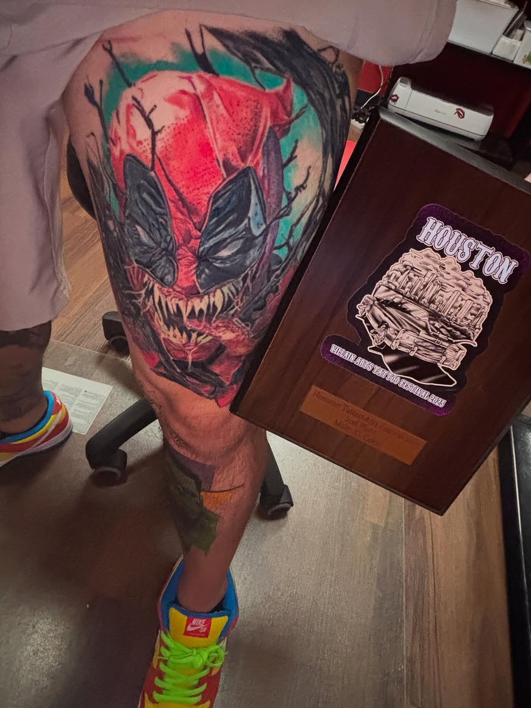 Tattoo by @dre_ortiz.tattoos — realism, trash_polka