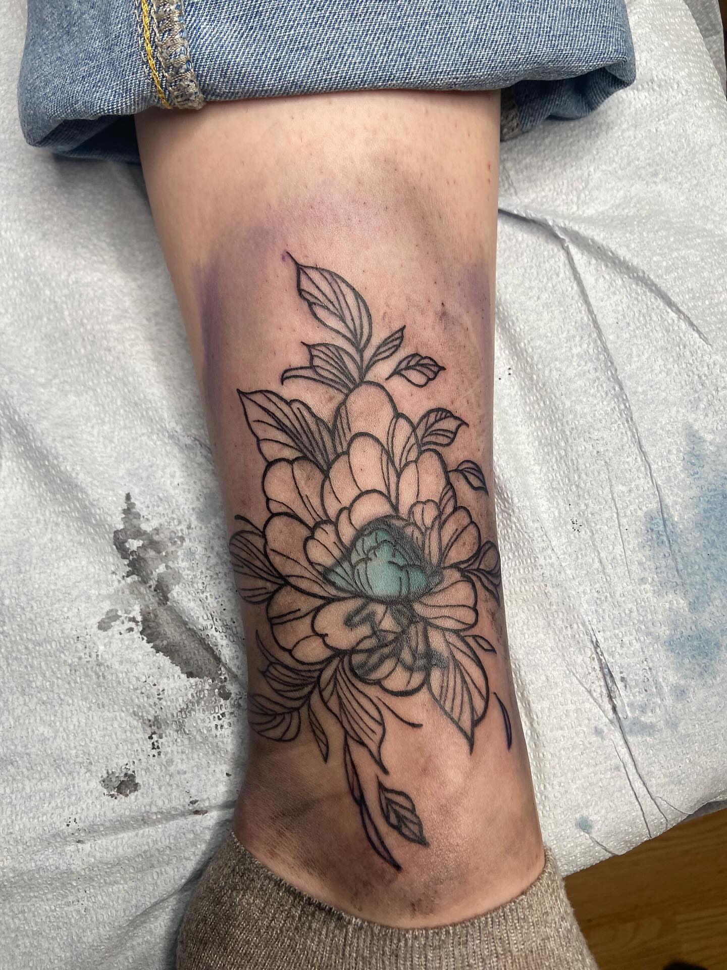 Tattoo by @ridetheneedletattoos — black_and_grey