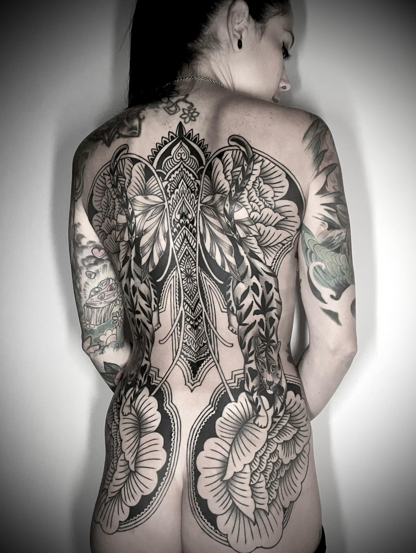 Tattoo by @jasonryantattoos — black_and_grey, ornamental