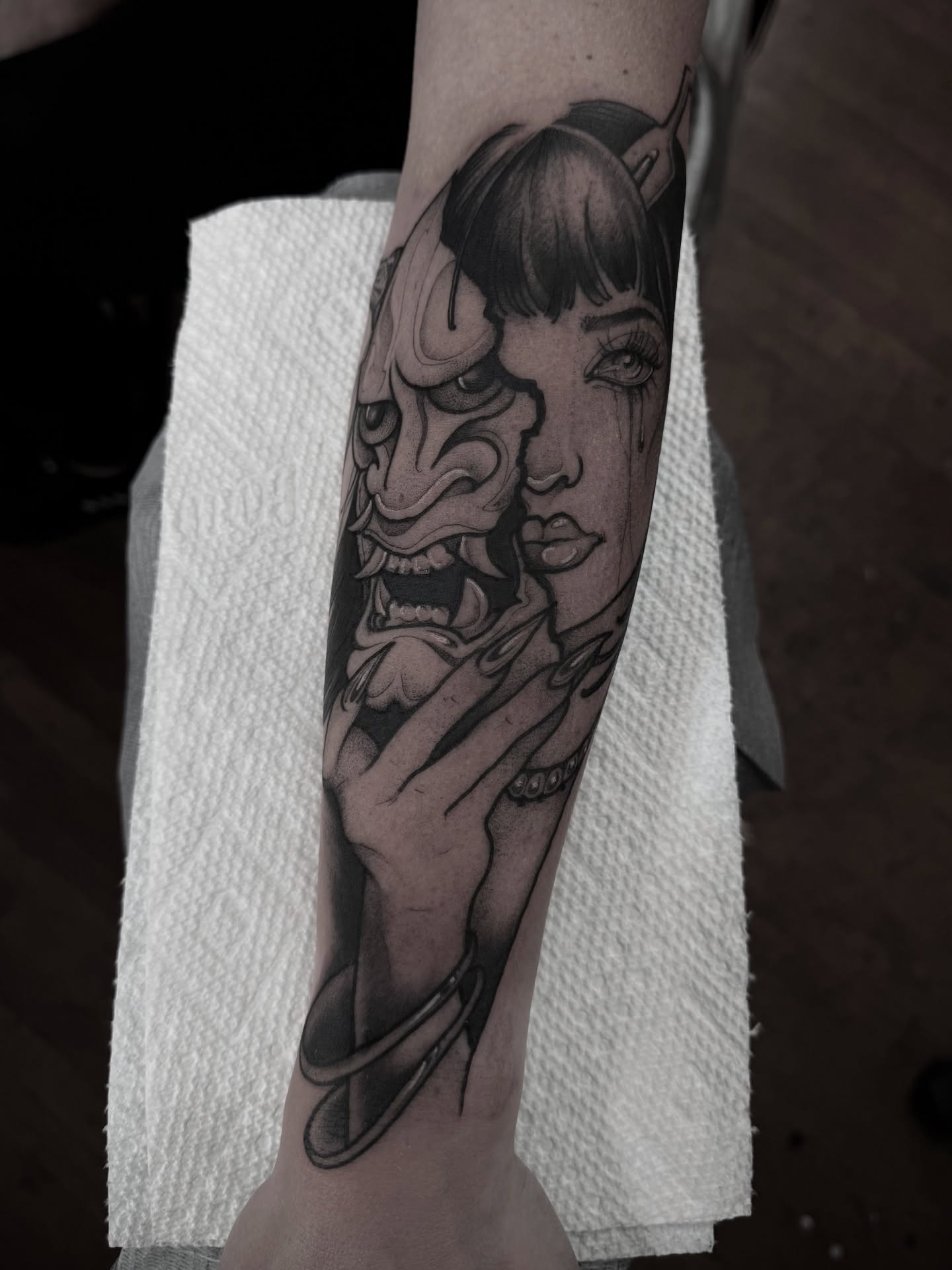 Tattoo by @thebrianpayne — black_and_grey, realism
