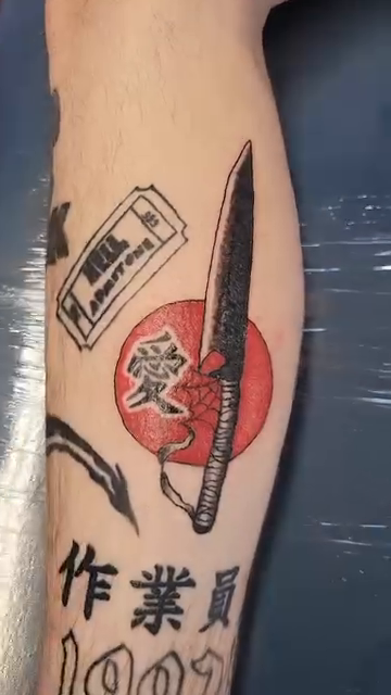 Tattoo by @cryingwoof — japanese_irezumi, blackwork