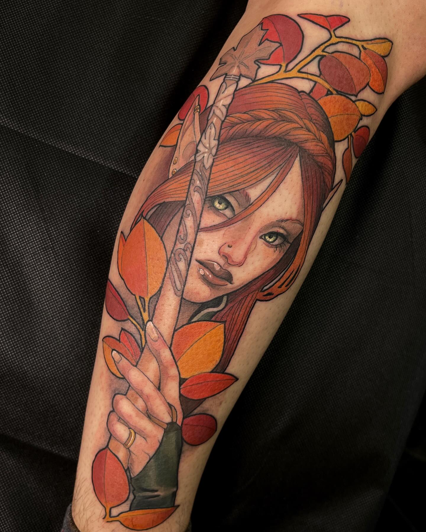 Tattoo by @betsy.ebsen.tattoos — realism, dotwork