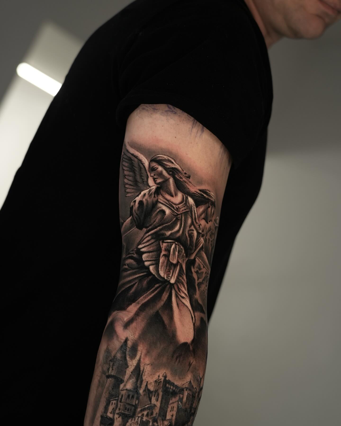 Tattoo by @aistetattoo — black_and_grey, realism