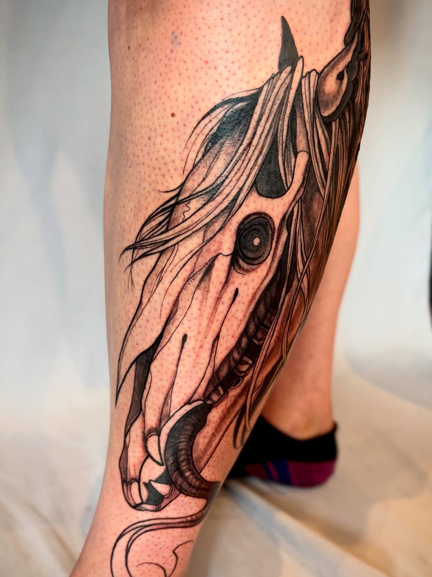 Tattoo by @chalmskinart — realism, dotwork