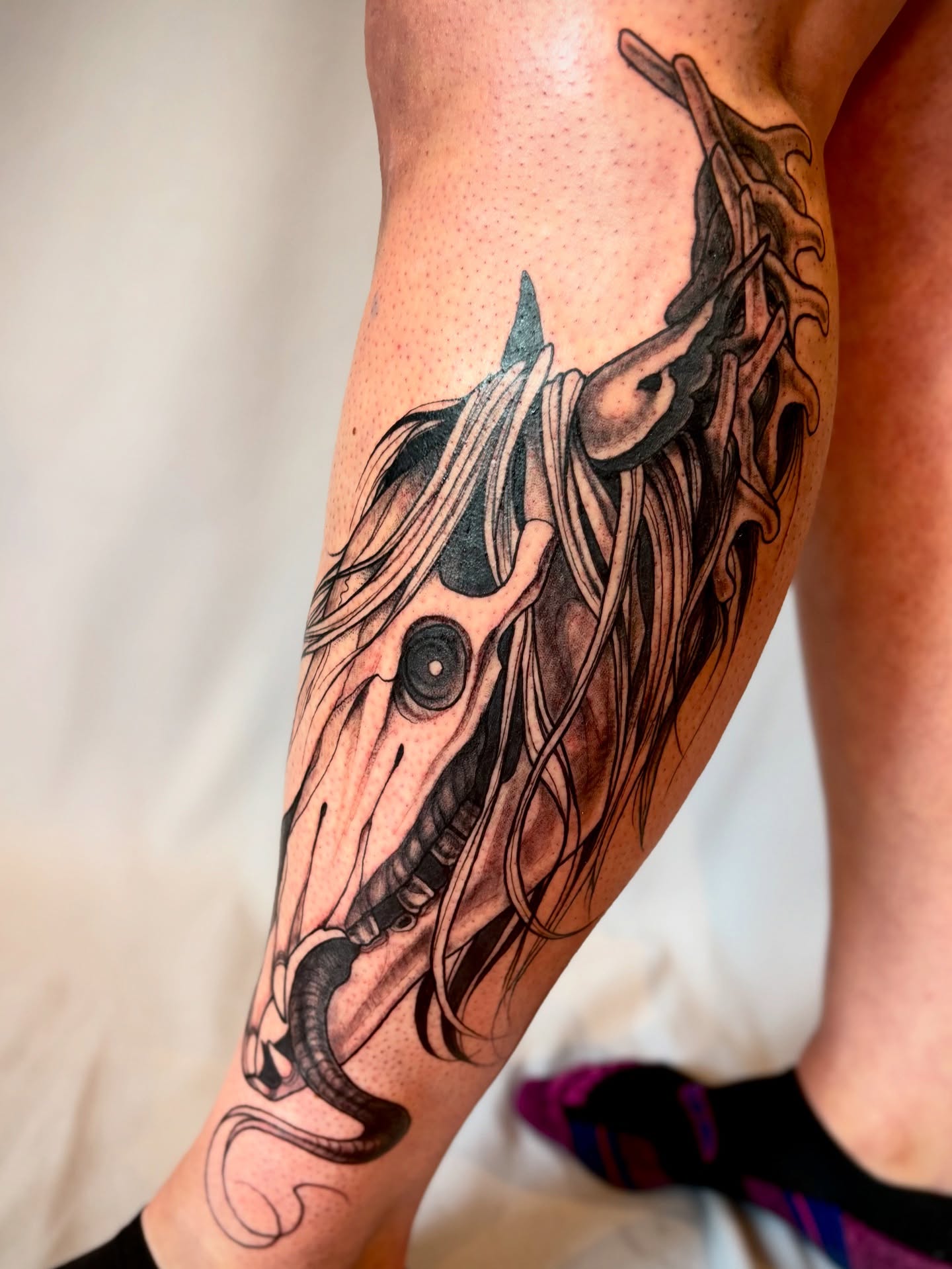 Tattoo by @chalmskinart — black_and_grey, realism