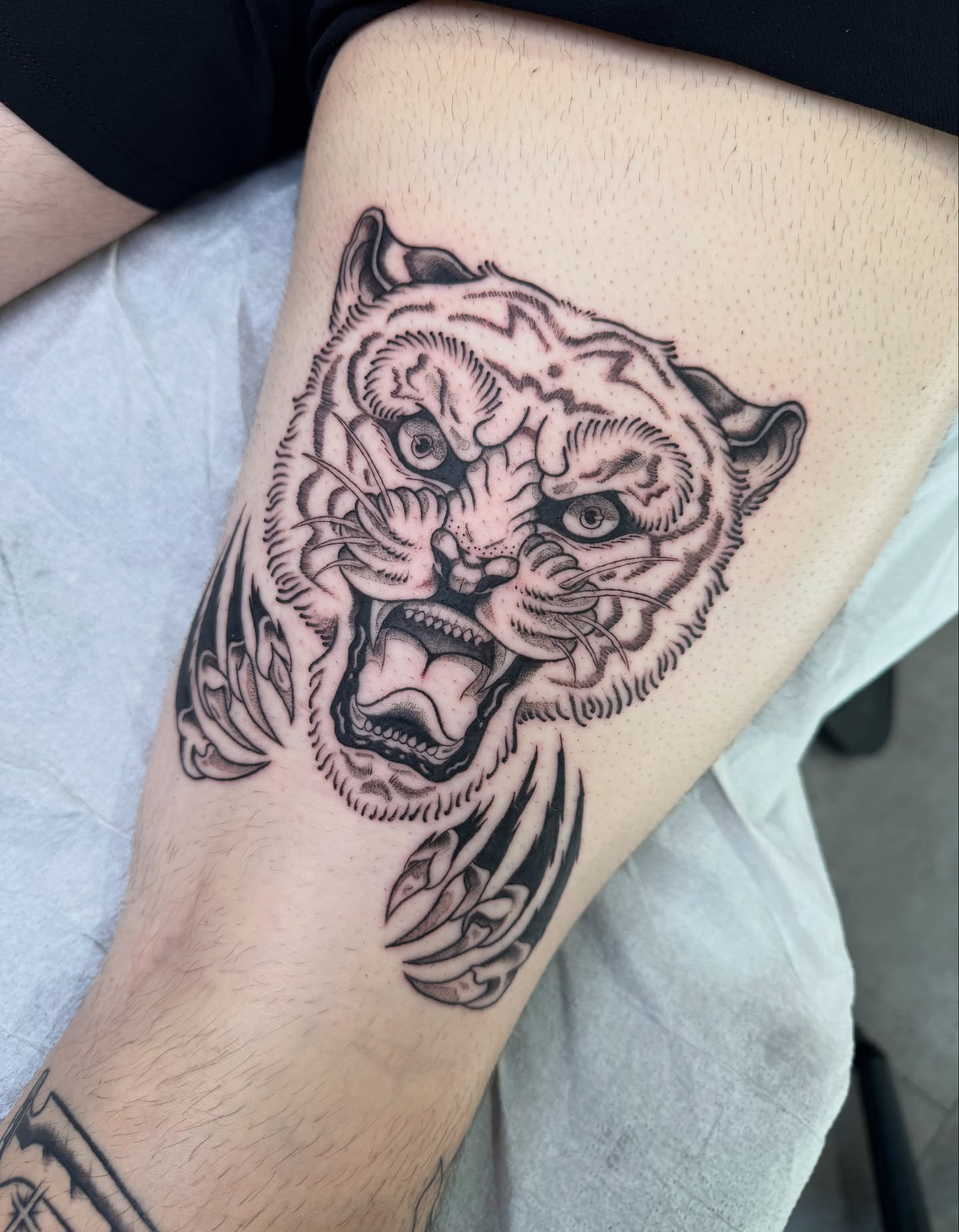 Tattoo by @mollyjonestattoo — black_and_grey