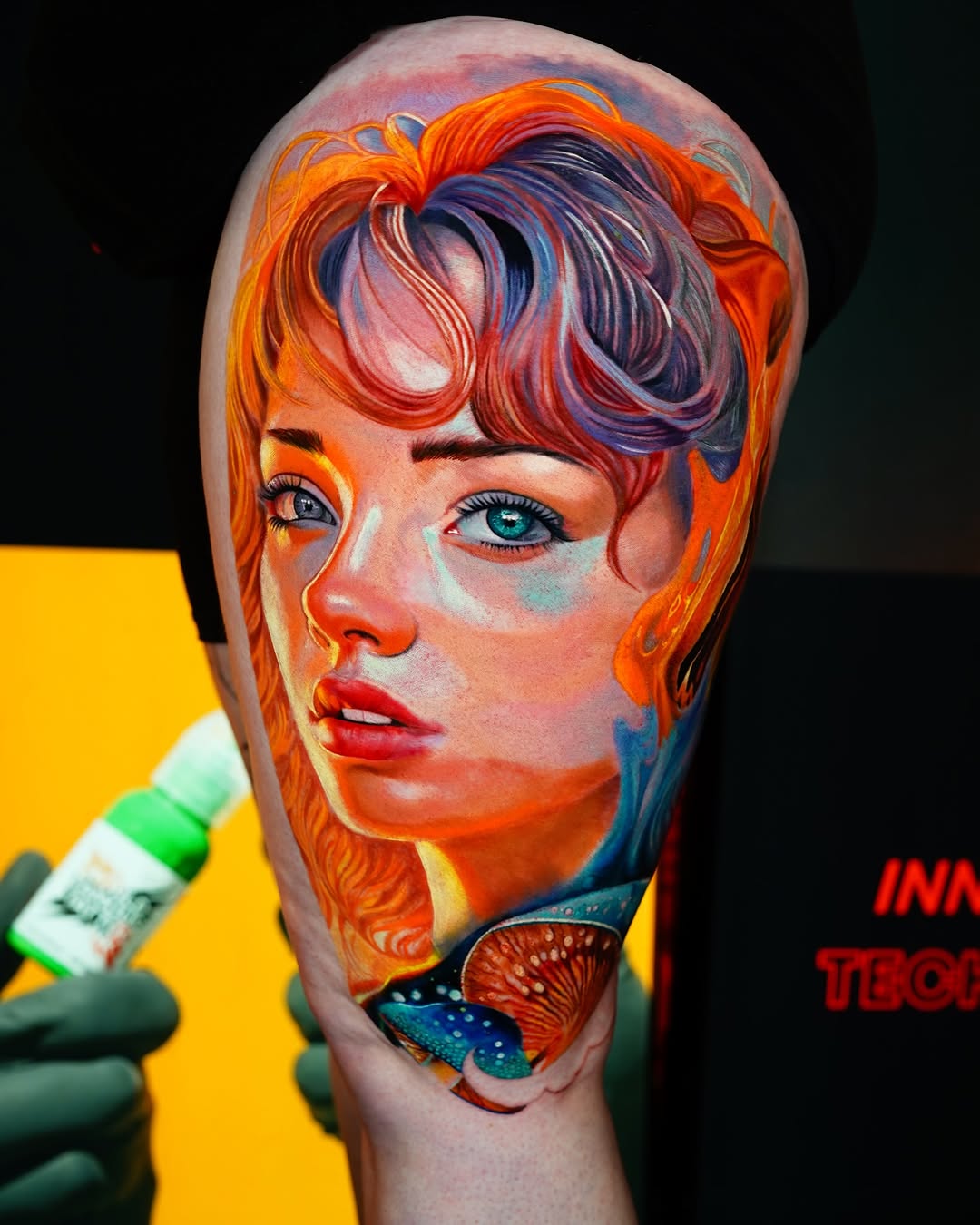 Tattoo work at Virginia Beach Tattoo Festival 2026