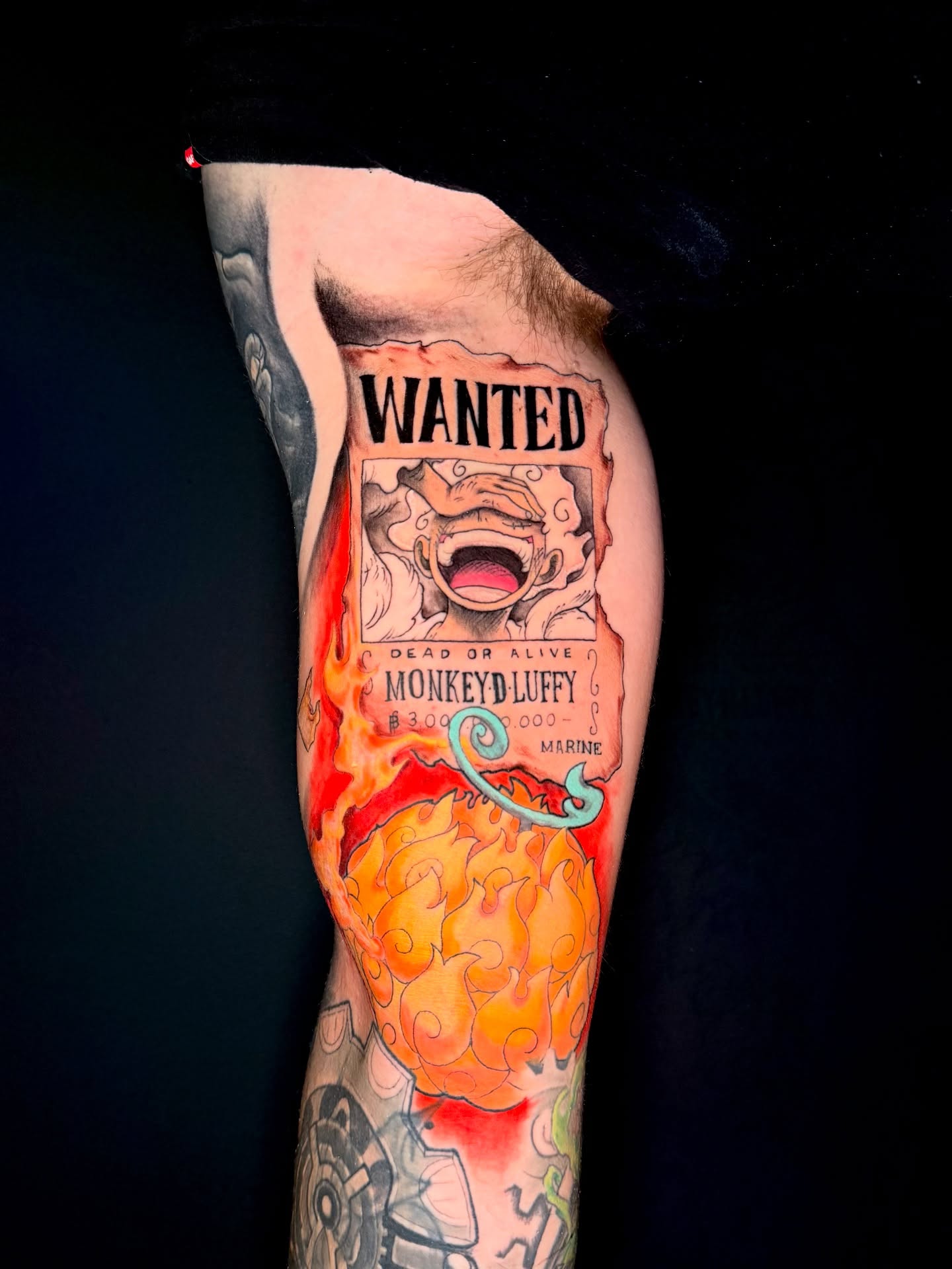 Tattoo by @yoshi.ink — anime