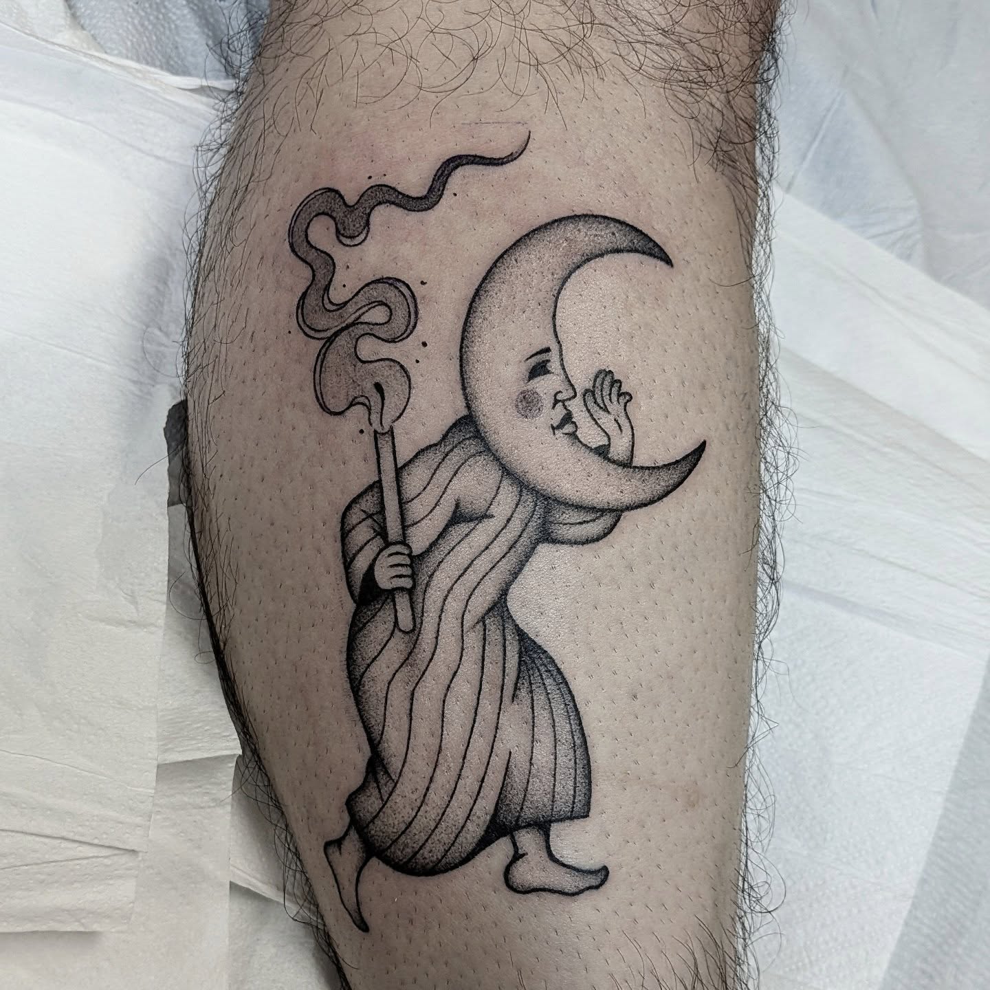 Tattoo by @darkdaystattoos — dotwork