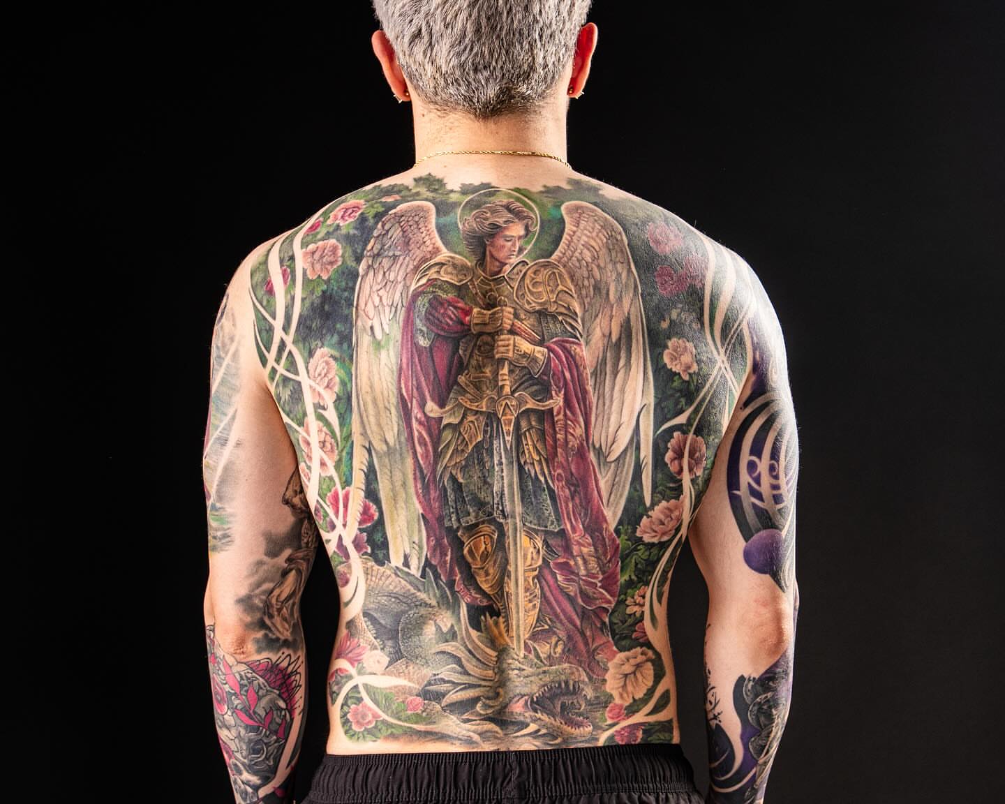 Tattoo by @gbarreratattoos — realism, dotwork