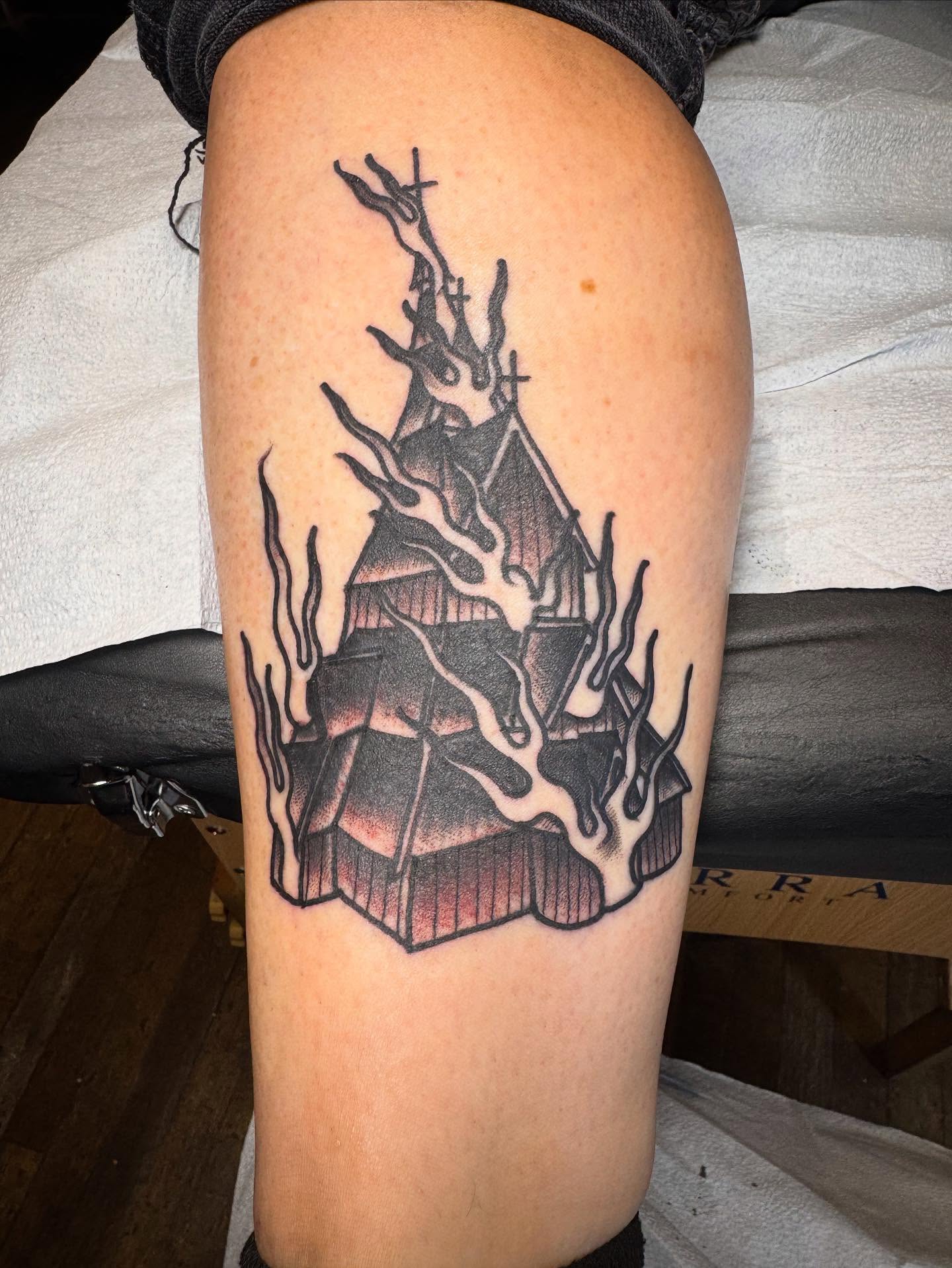 Tattoo by @cesar863 โ black_and_grey