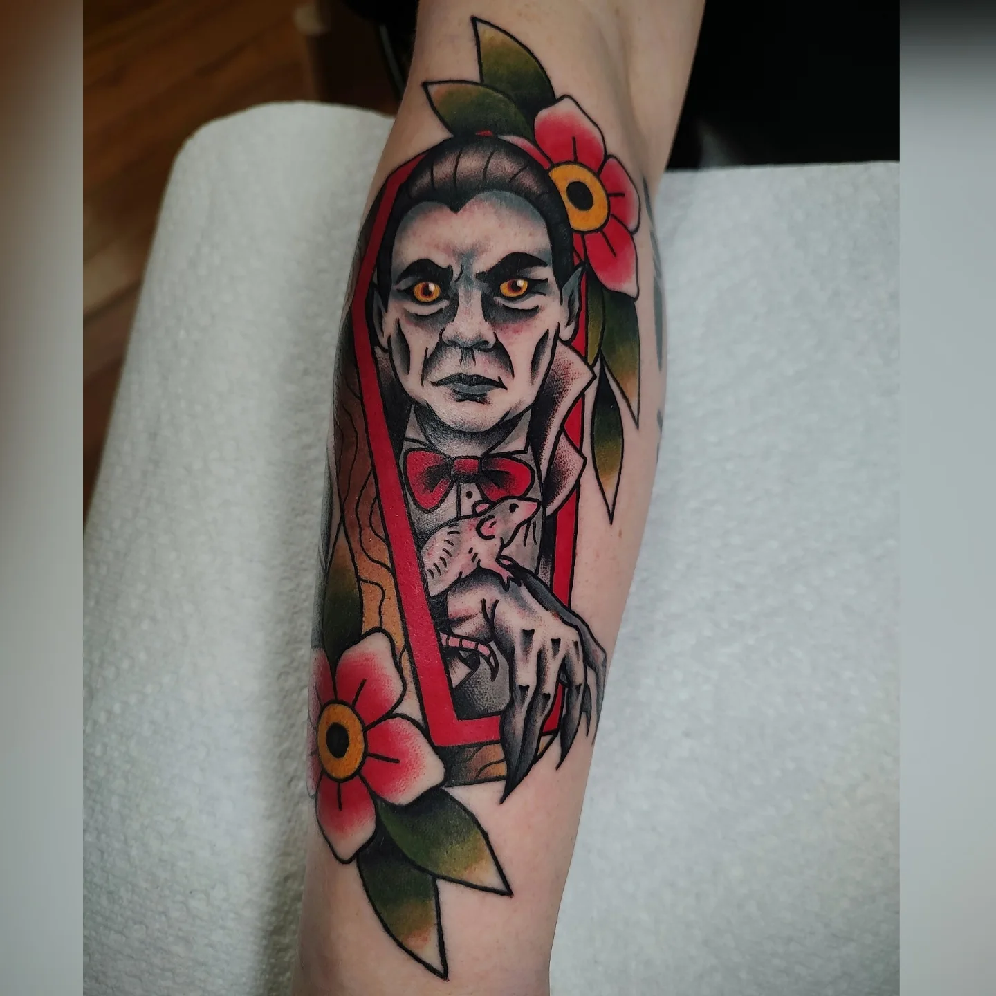 Tattoo by @hopelesstattoos — american_traditional, dark_realism