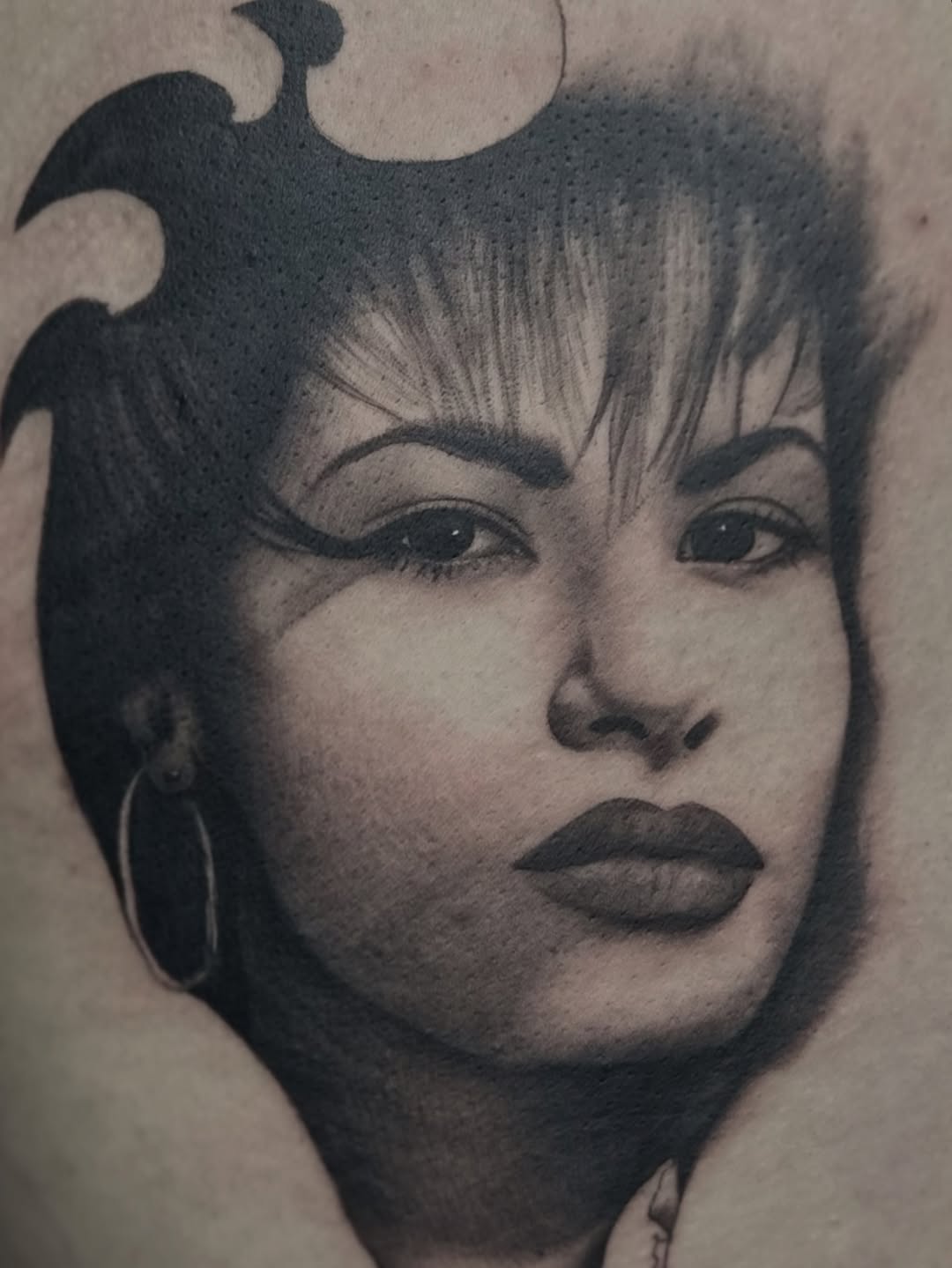 Tattoo by @tinys.tattoos — realism, black_and_grey