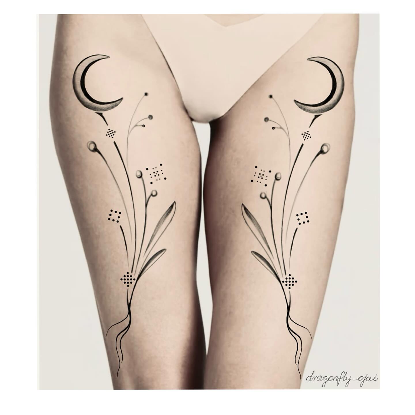 Tattoo by @dragonfly_ajja — dotwork, minimalist