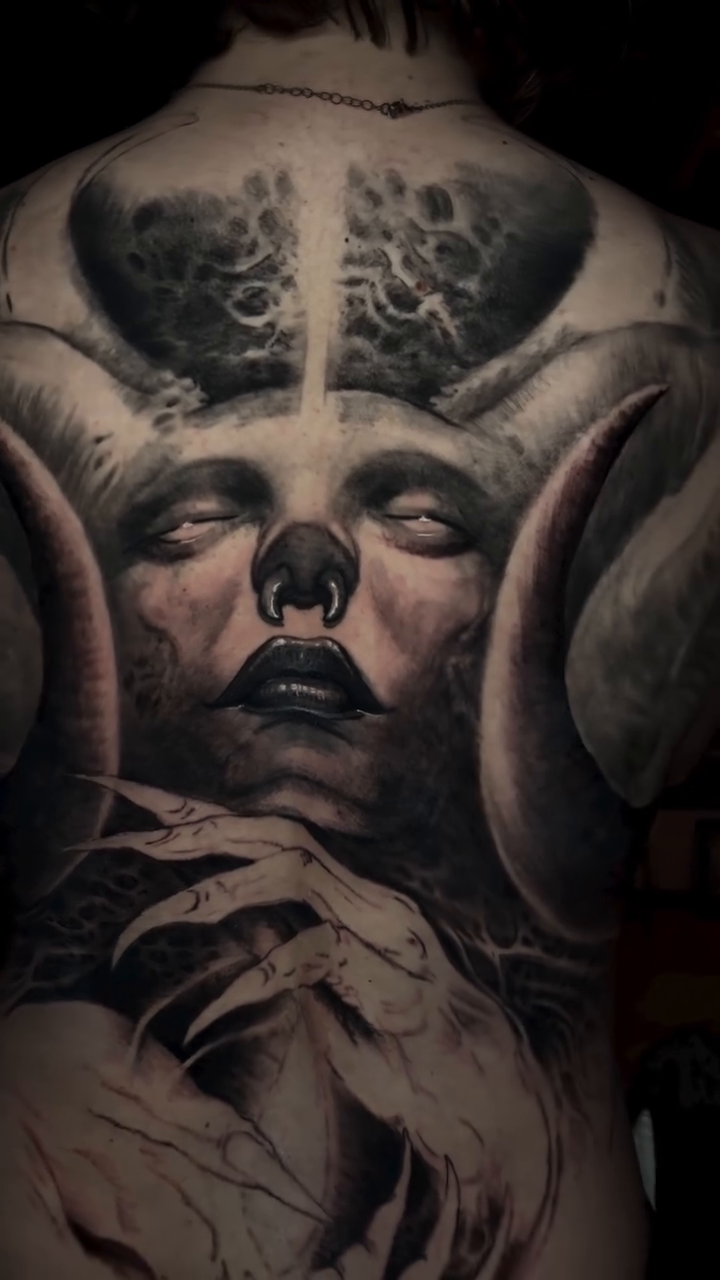 Tattoo by @ediablo — dark_realism, black_and_grey