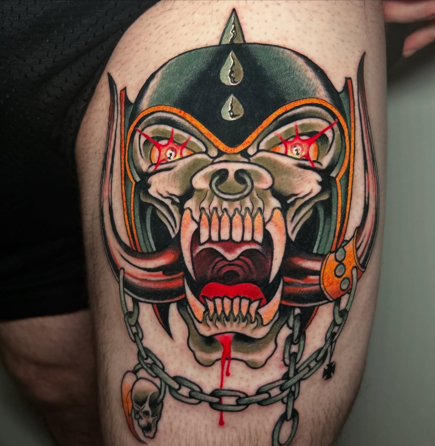 Tattoo by @colemartintattoos — american_traditional, dark_realism