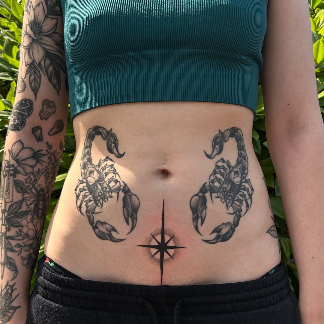 Tattoo by @deadkaylietattoo — black_and_grey, realism