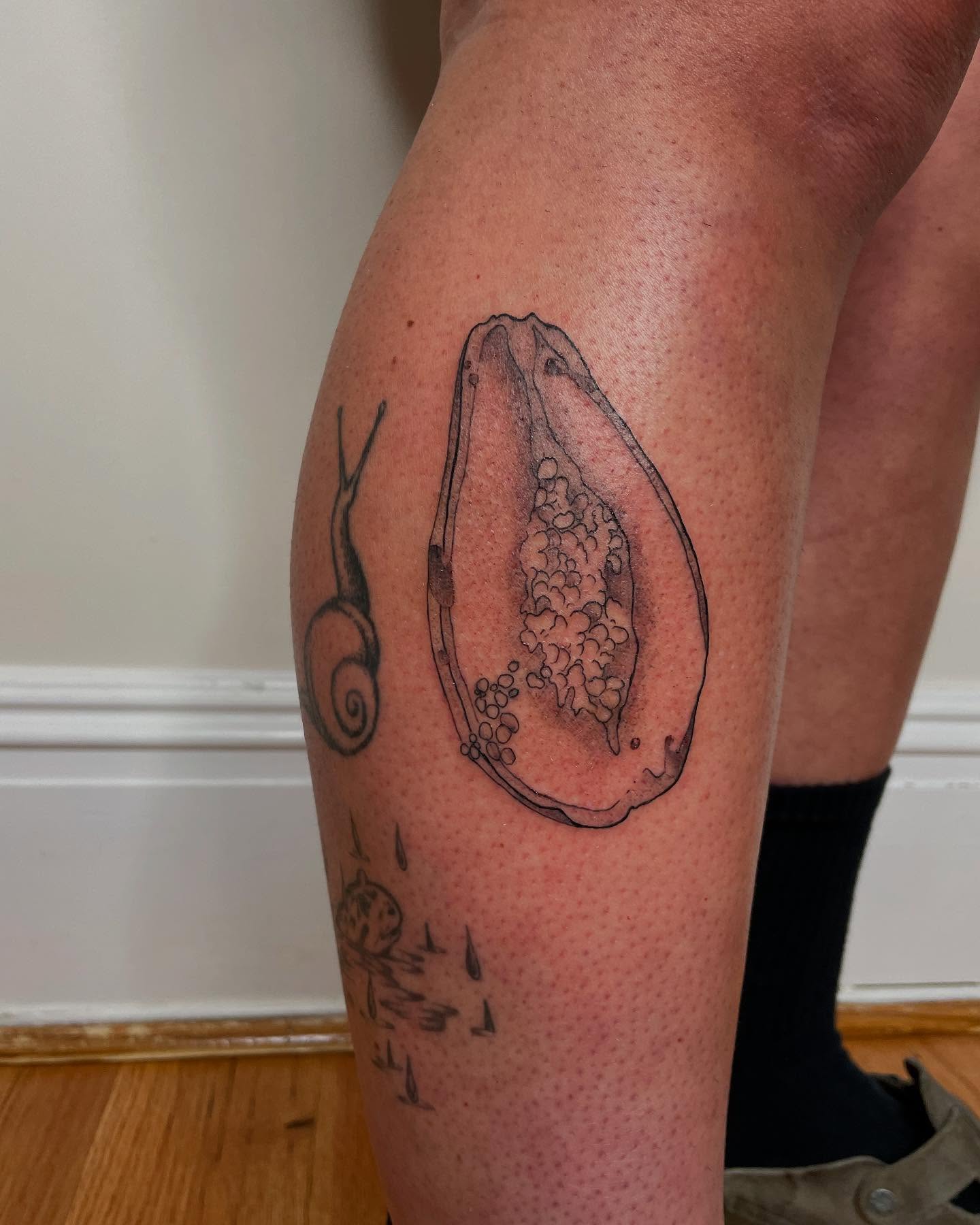 Tattoo by @ghostlypokes — dotwork