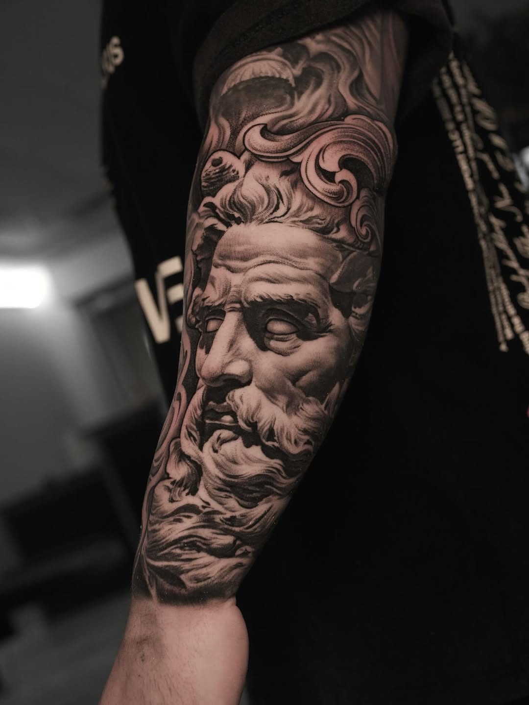 Tattoo by @reyolivarestattoos — realism, black_and_grey