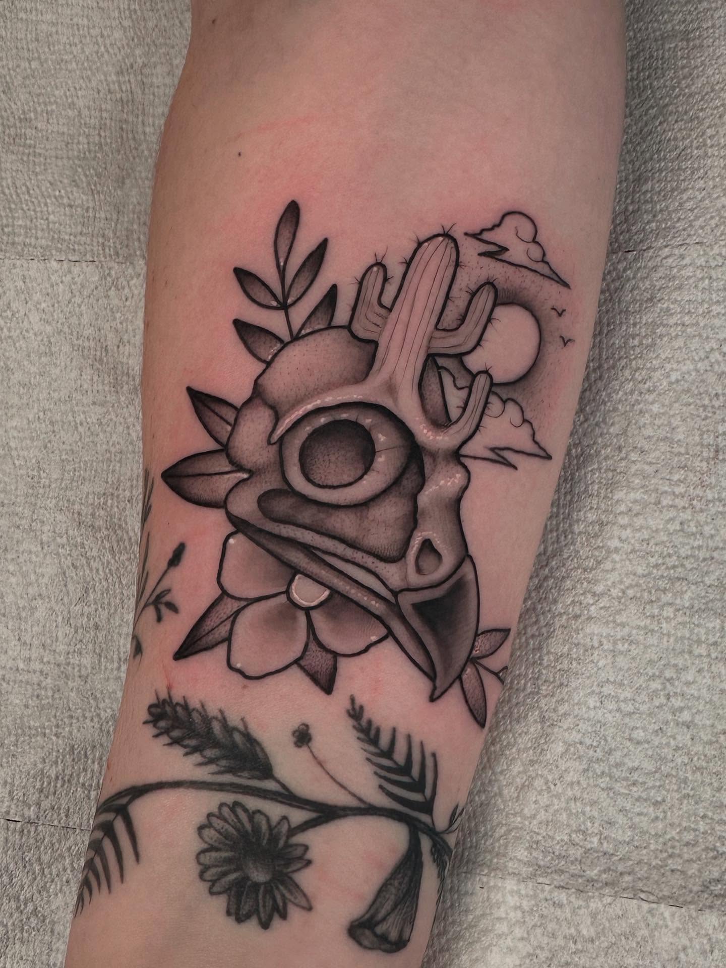 Tattoo by @feraleyes — black_and_grey, realism