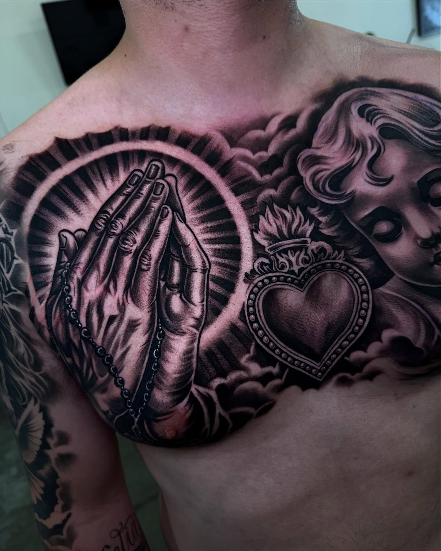 Tattoo by @eksoe_ — black_and_grey, realism