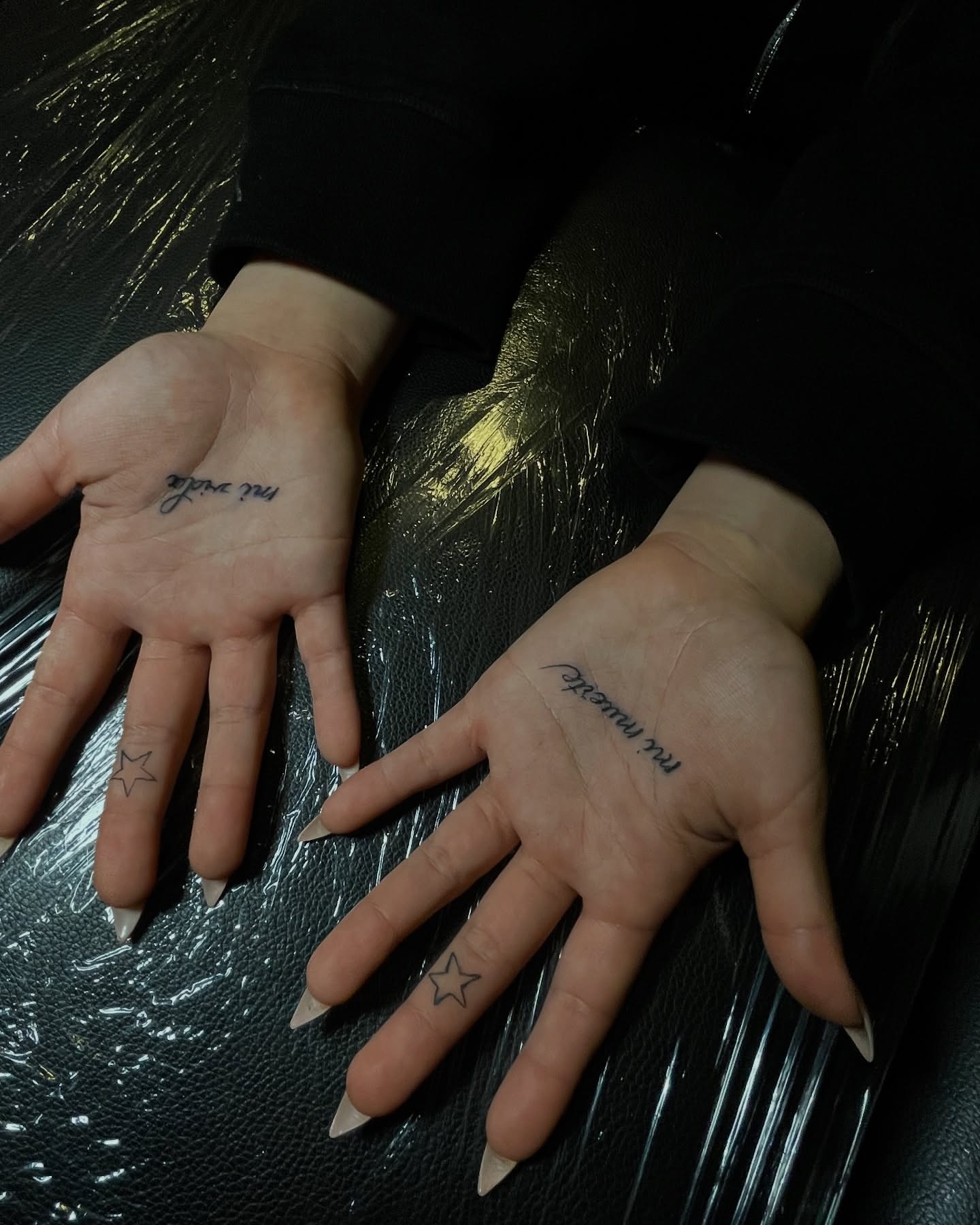 Script lettering lettering script tattoo on the hand by ɴᴏᴍᴢ ᴅʏsᴇᴍʙᴏᴅɪᴍᴇɴᴛ