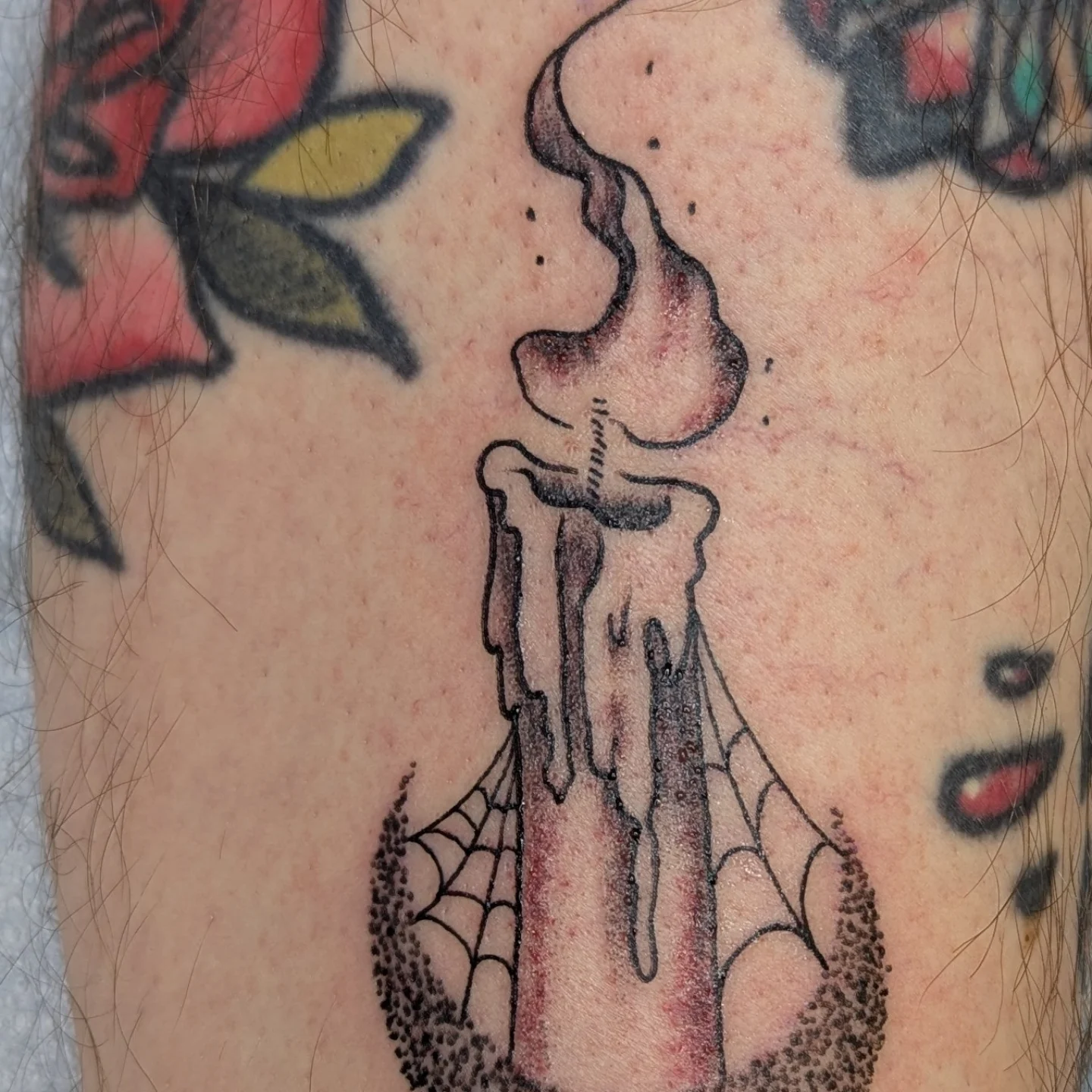 Tattoo by @j9ladylucktattoo — dotwork