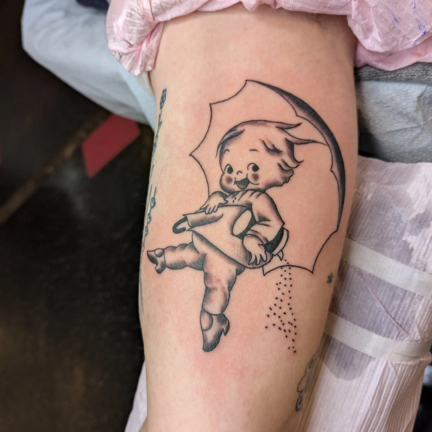 Tattoo by @j9ladylucktattoo — dotwork